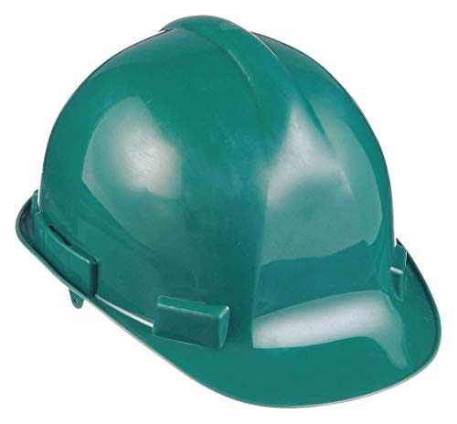High-Quality Green Slotted Ratchet Front Brim Hard Hat for Construction, Industrial Work & Safety Protection