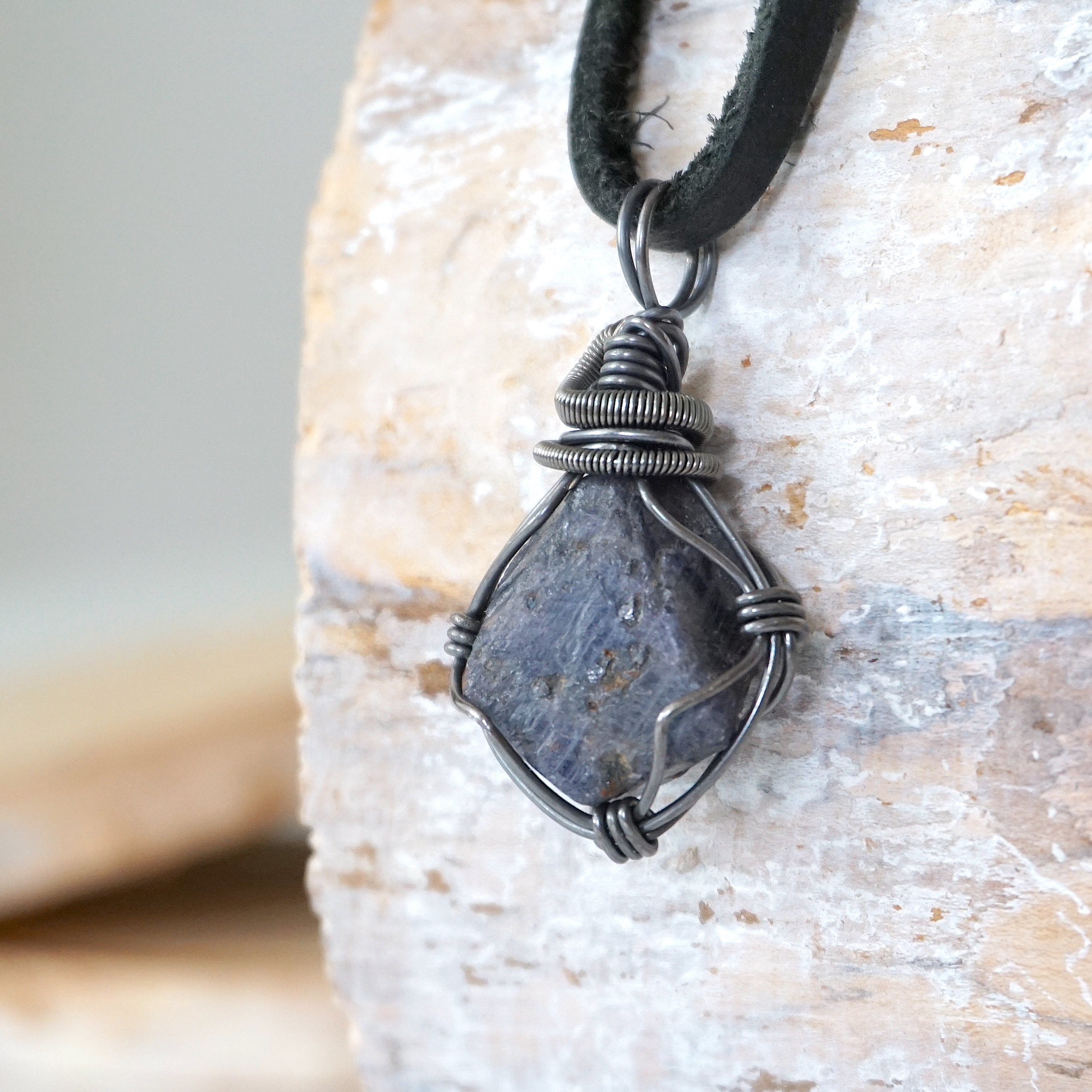 Antique Sterling Silver Sapphire Necklace for Women - Elegant Jewelry Gift for Birthday, Anniversary & Special Occasions