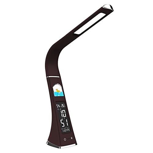 LED Desk Lamp with Eye Protection - Adjustable Brightness LCD Display for Office, Study & Reading - Perfect for Students, Home & Workspace Lighting
