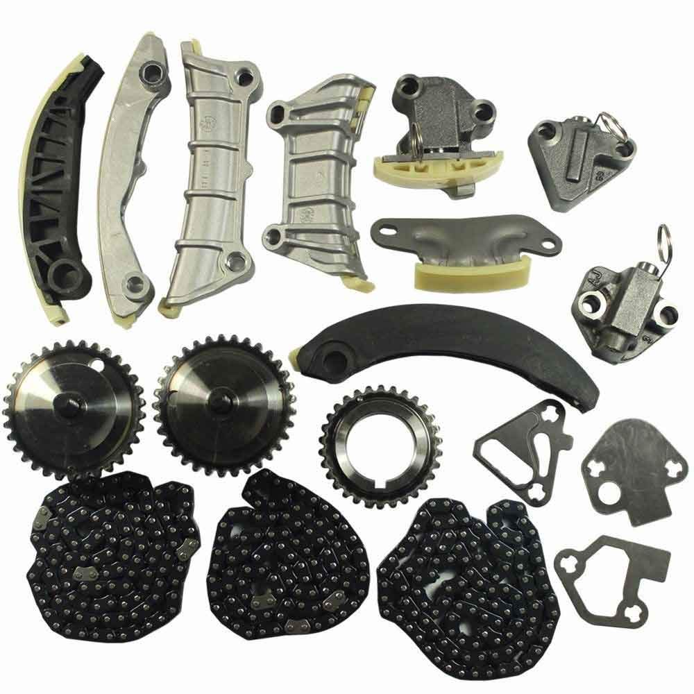High-Quality Timing Chain Kit with Water & Oil Pump for Cadillac CTS/SRX/STS, Buick Allure/Enclave/LaCrosse, Saab & Suzuki 2.8L 3.0L 3.6L DOHC 24V Engines - Perfect for Engine Repair & Maintenance