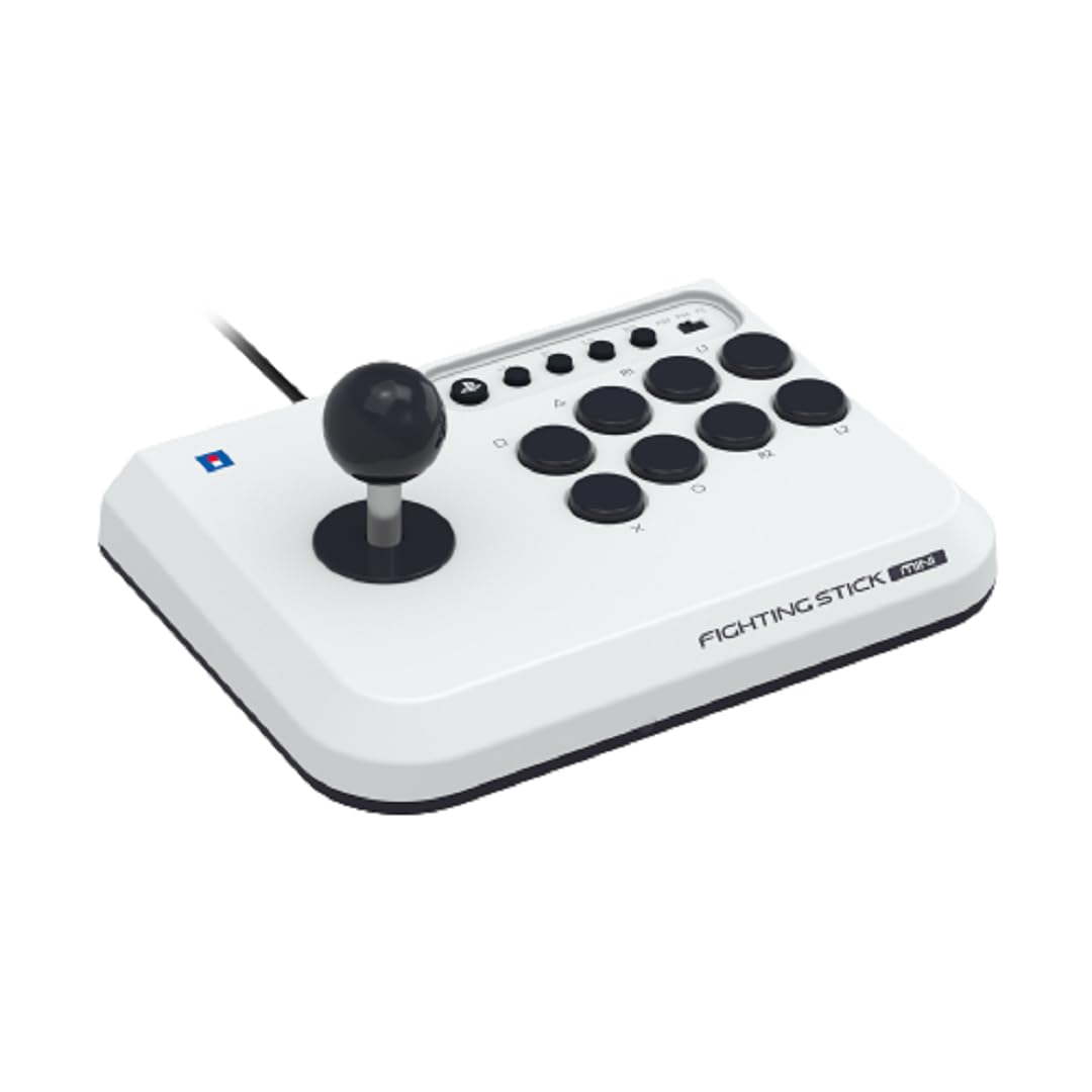 HORI Fighting Stick Mini for PS5, PS4 & PC - Officially Licensed Sony Arcade Controller - Perfect for Fighting Games & Retro Gaming