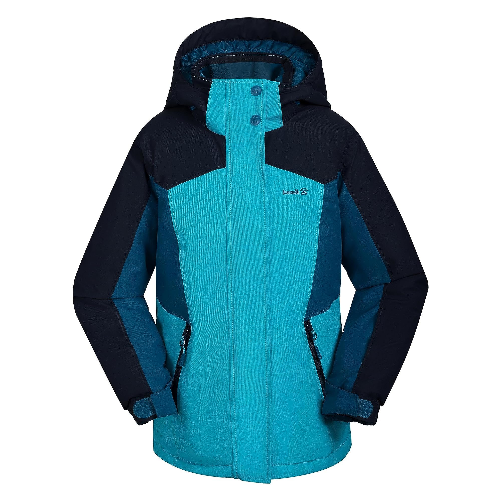 Kamik Girl's Evie Insulated Winter Jacket for Toddler & Kids - Waterproof Snow Coat for Girls (2T-12 Years) - Perfect for Snow Play, Sledding & Cold Weather Outdoor Activities