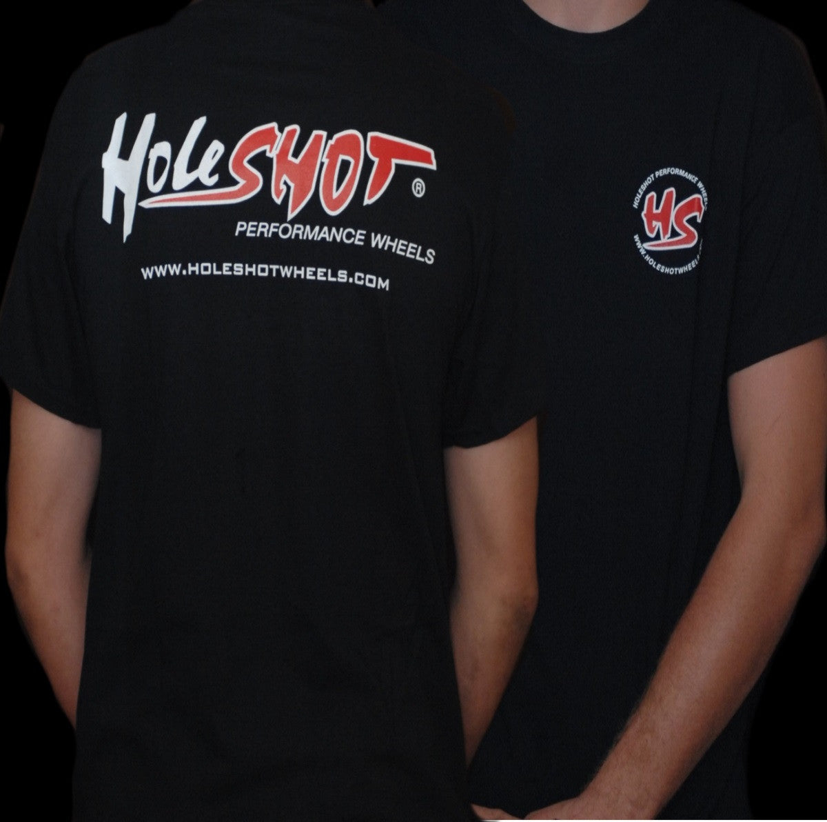 Holeshot Black T-Shirt for Men - Comfortable Cotton Tee for Casual Wear, Motorcycle Riding & Everyday Outfits