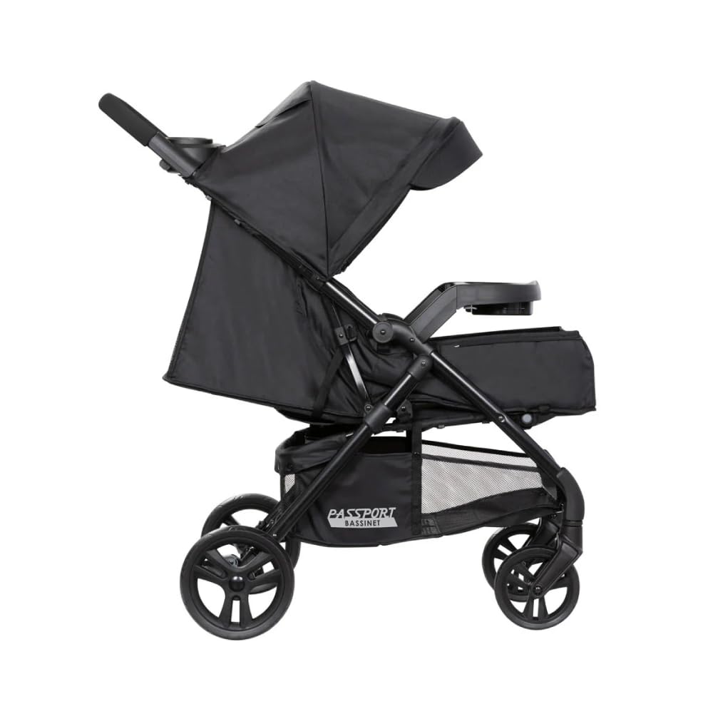 Baby Trend Passport® Ultra Black Lightweight Stroller - Compact Foldable Travel Stroller for Infants & Toddlers - Perfect for Air Travel, Shopping, and Daily Walks