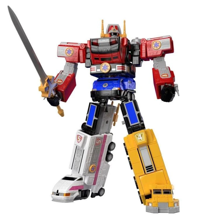 Bandai Shokugan Super MiniPla Power Rangers KyuuKyuu Sentai GoGoFive Victory Robo Model Kit - Collectible Action Figure for Fans & Display - Perfect for Gifts, Anime Collections, and Role-Playing Battles