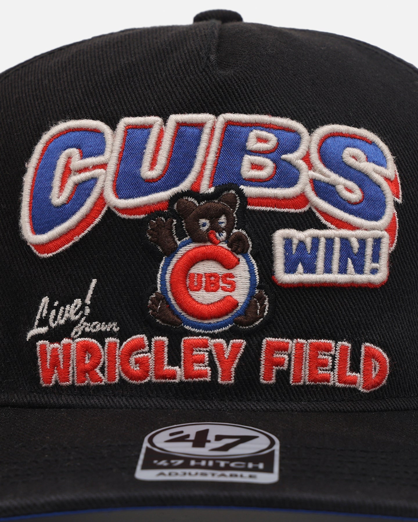 47 Brand Chicago Cubs 'MLB Trophy Case' Snapback Hat - Adjustable Black Baseball Cap for Men & Women - Perfect for Baseball Games, Sports Events & Casual Wear