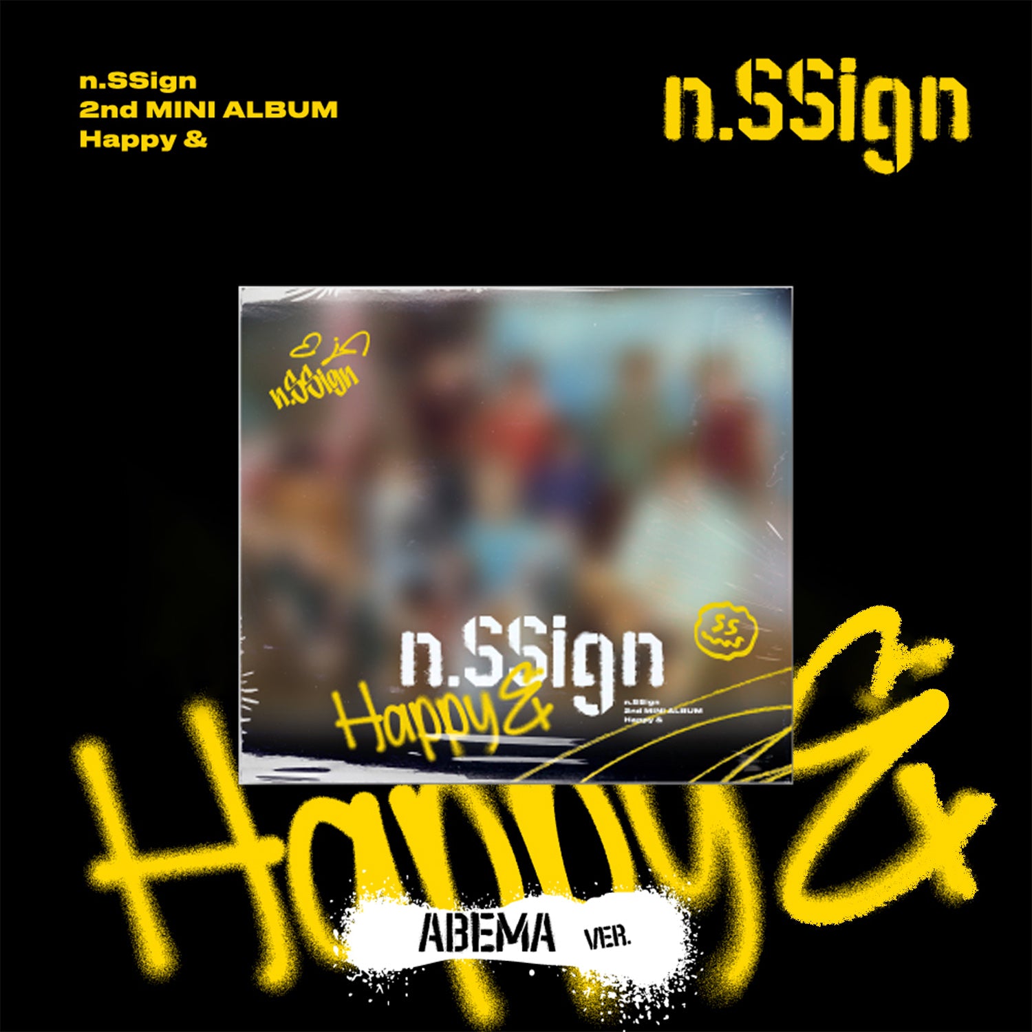 N.SSIGN 2nd Mini Album 'HAPPY &' (ABEMA Version) - Kpop Merchandise for Fans | Perfect for Collectors, Gift Giving & Music Enjoyment