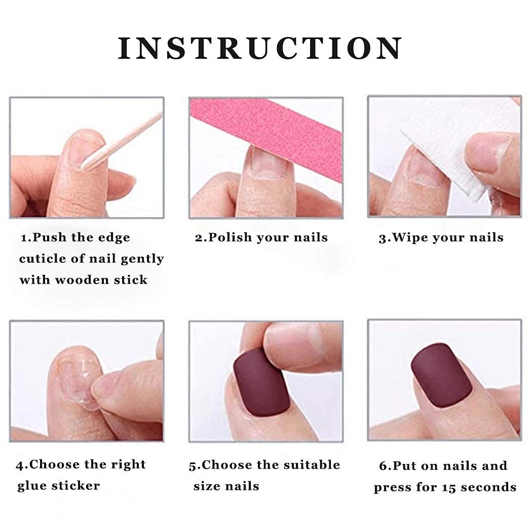 Short Almond Press on Nails - Glossy Pink Fake Nails with French Manicure Design & Abstract Swirl - 24Pcs Full Cover Stick on False Nails for Women - Perfect for Parties, Weddings & Daily Wear (Style D)