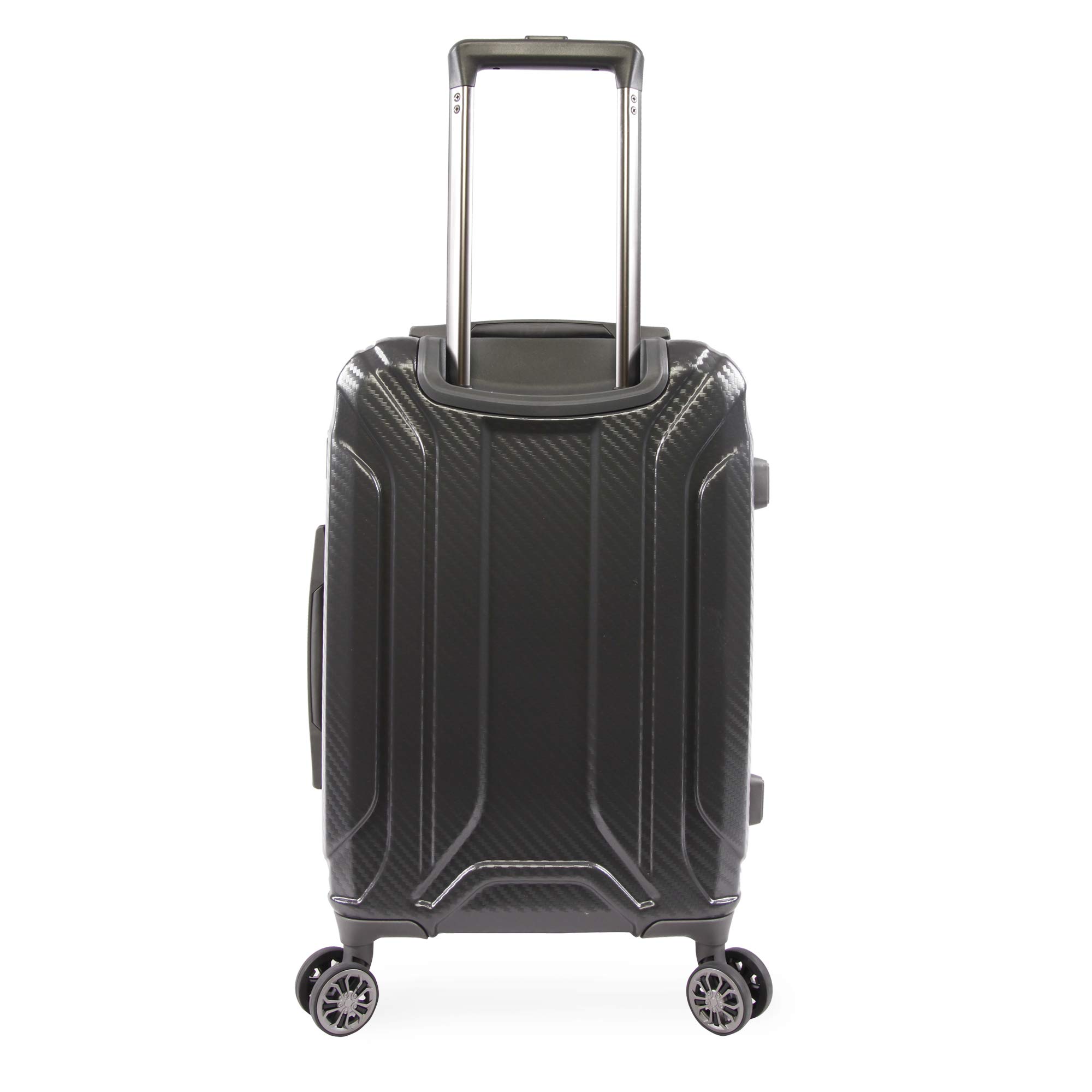 Keane 2-Piece Hardside Spinner Luggage Set in Charcoal - Lightweight Durable Suitcases for Travel, Business Trips & Vacations