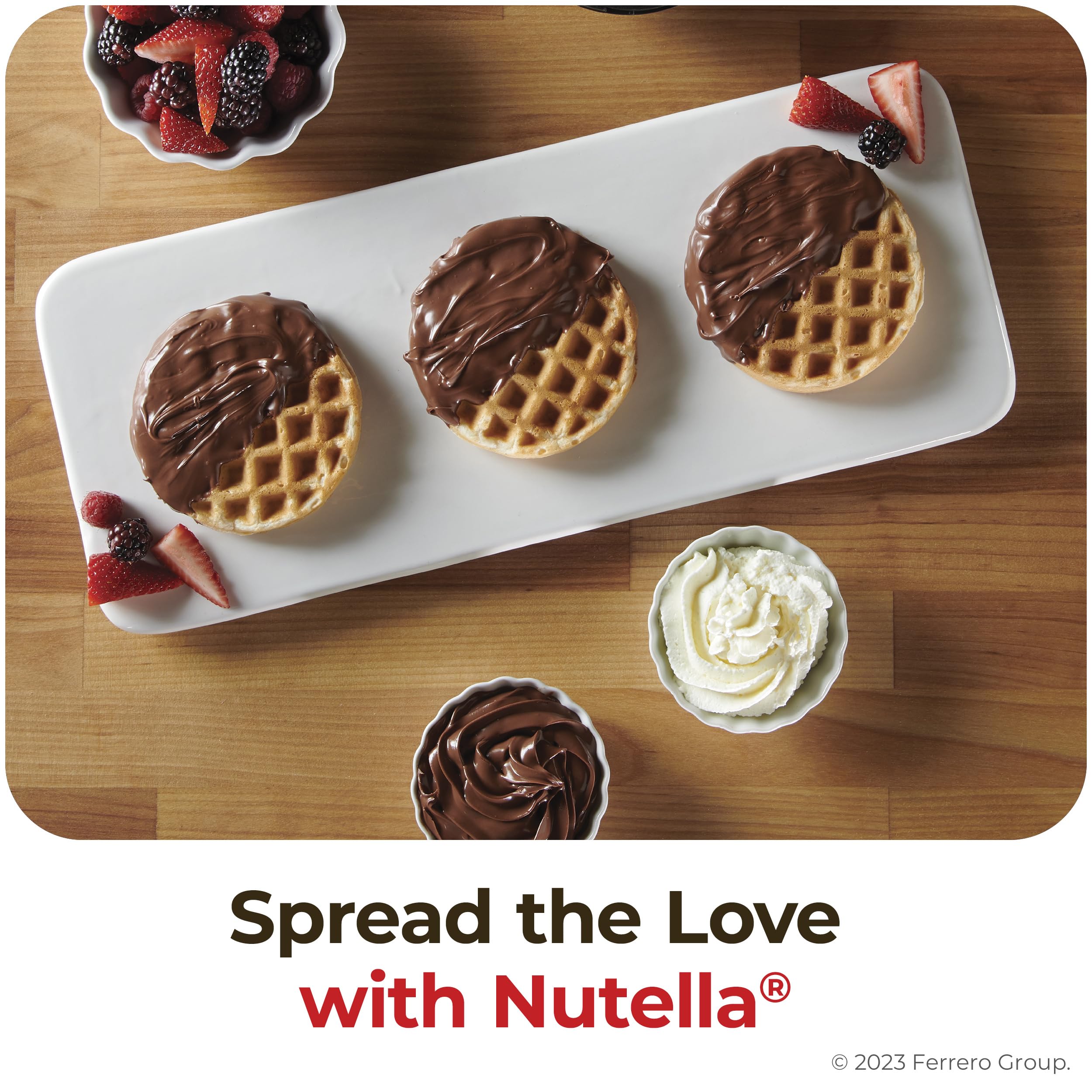 Nutella Hazelnut Spread Piping Bags - 6 Pack (211.2 oz Total) - Premium Baking Supplies for Restaurants, Bakeries & Home Chefs - Perfect for Cake Decorating, Pastry Filling & Dessert Topping
