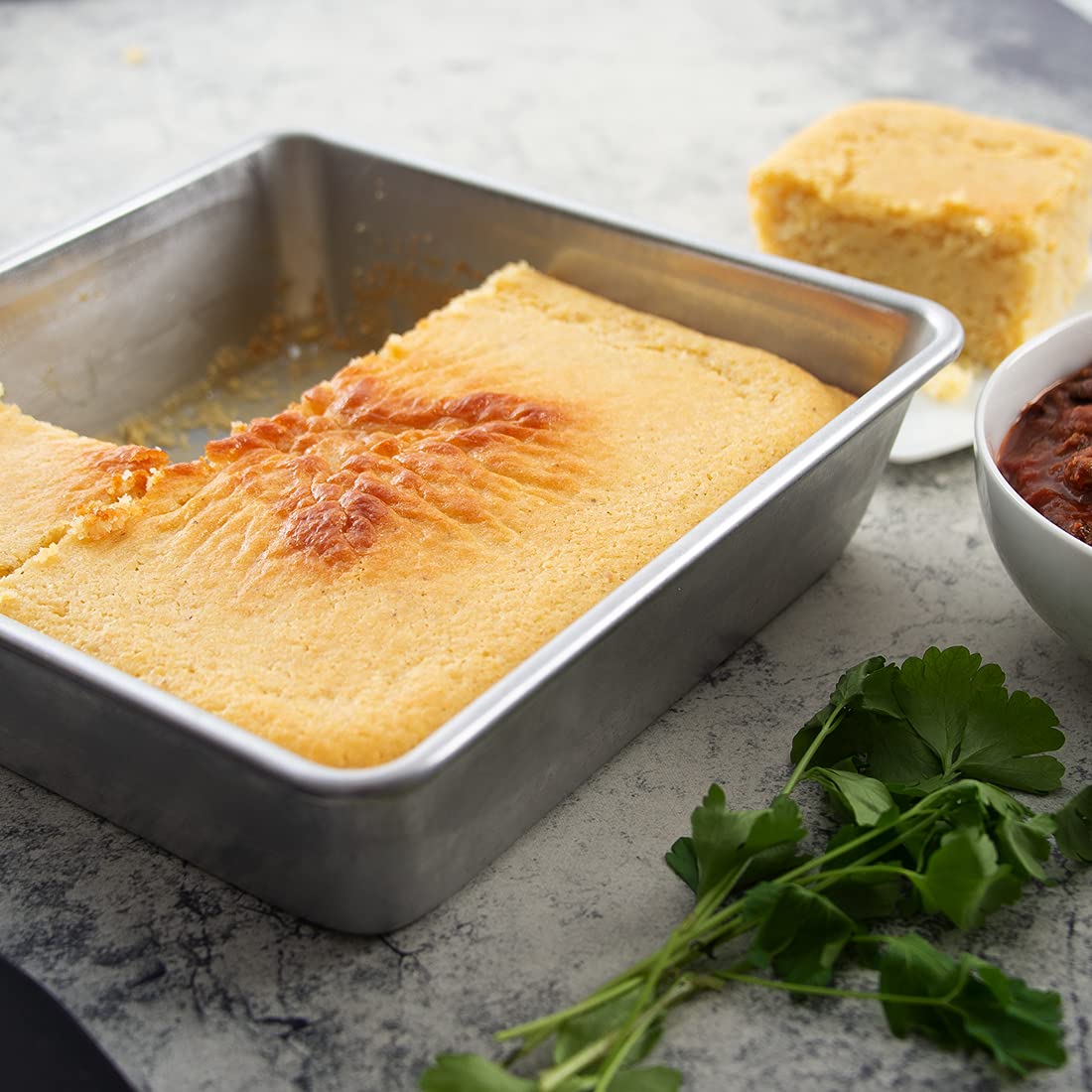 Premium Rada Cutlery 2-Piece Square Baking Pans Set - Non-Stick Oven Safe Cookware for Casseroles, Brownies & Sheet Cakes | Perfect for Home Baking & Holiday Cooking