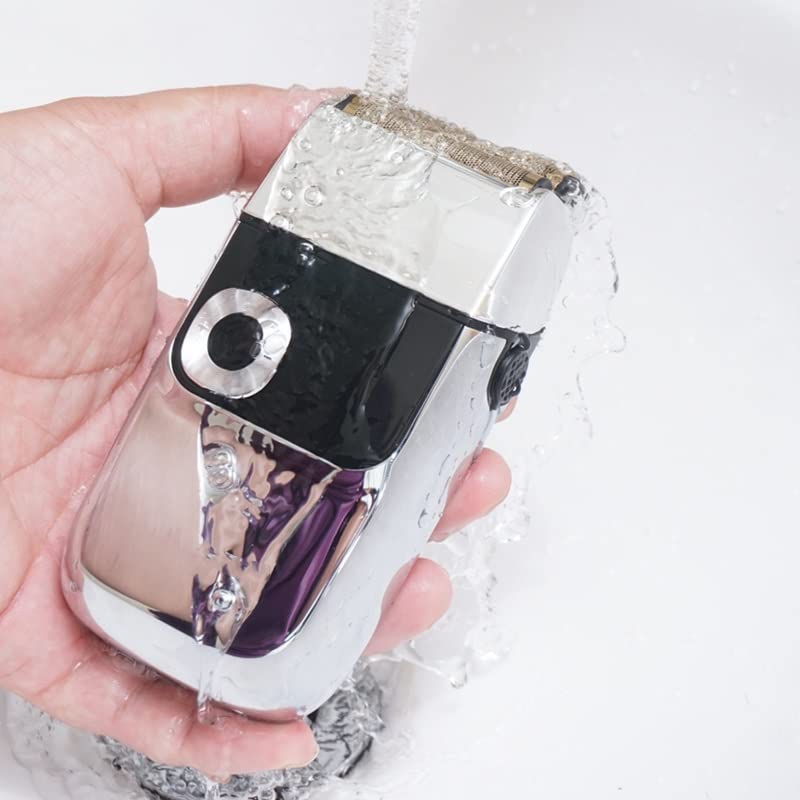 Premium Rechargeable Electric Razor for Men - 3-Speed Wet/Dry Beard Trimmer & Bald Head Shaver with Metal Housing | Perfect for Travel, Home Use & Quick Grooming Sessions