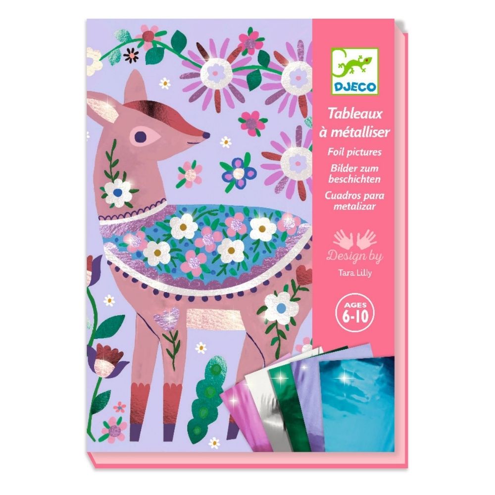 Buy Djeco Foil Art Pretty Wood - Creative DIY Foil Art Kit for Kids & Adults - Perfect for Home Decor, Gifts & Craft Projects