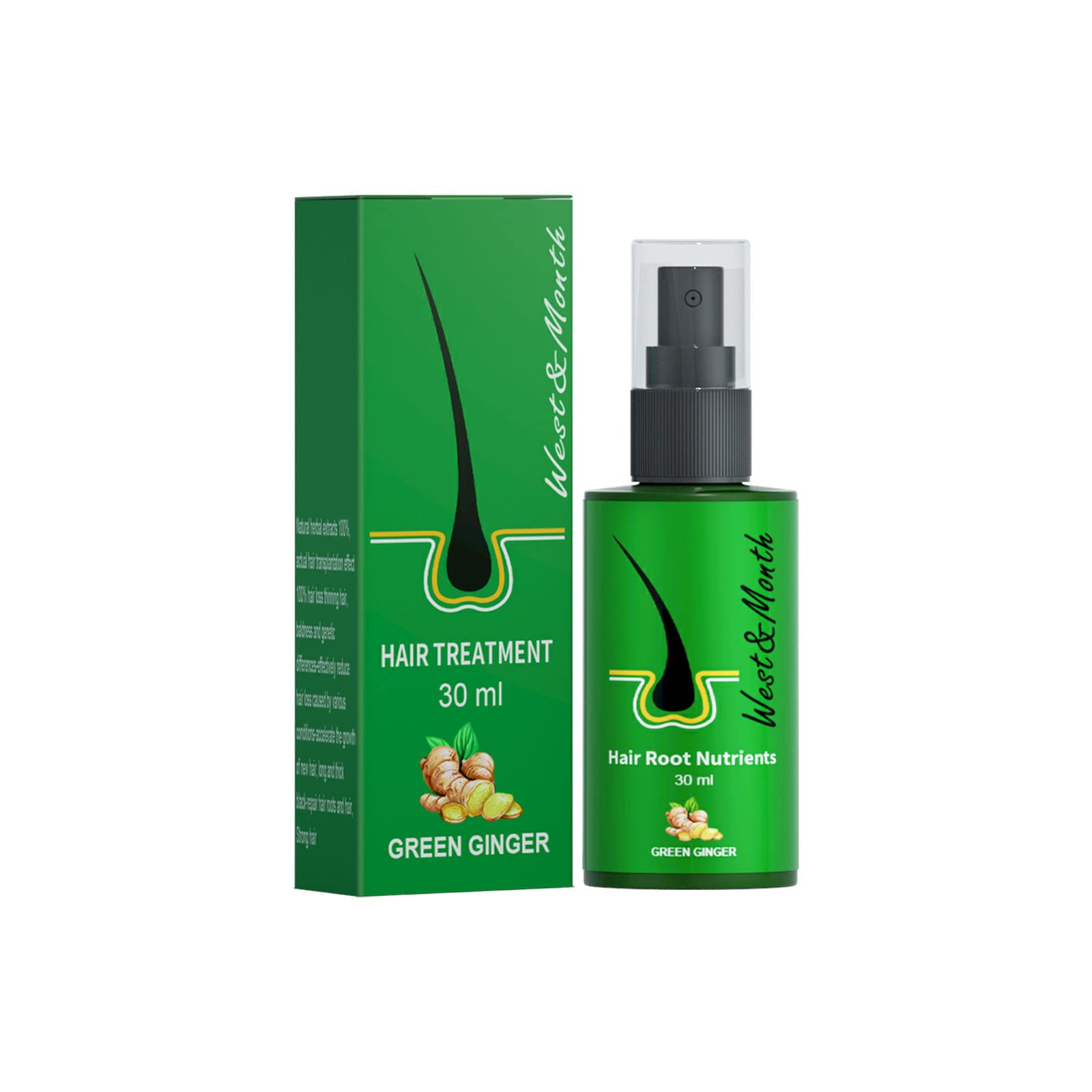 JMKQLZ Botanical Hair Growth Serum - Anti Hair Loss Treatment for Men & Women - Promotes Thicker, Fuller Hair - Natural Plant Extract Formula - Perfect for Thinning Hair & Scalp Care - Home & Salon Use