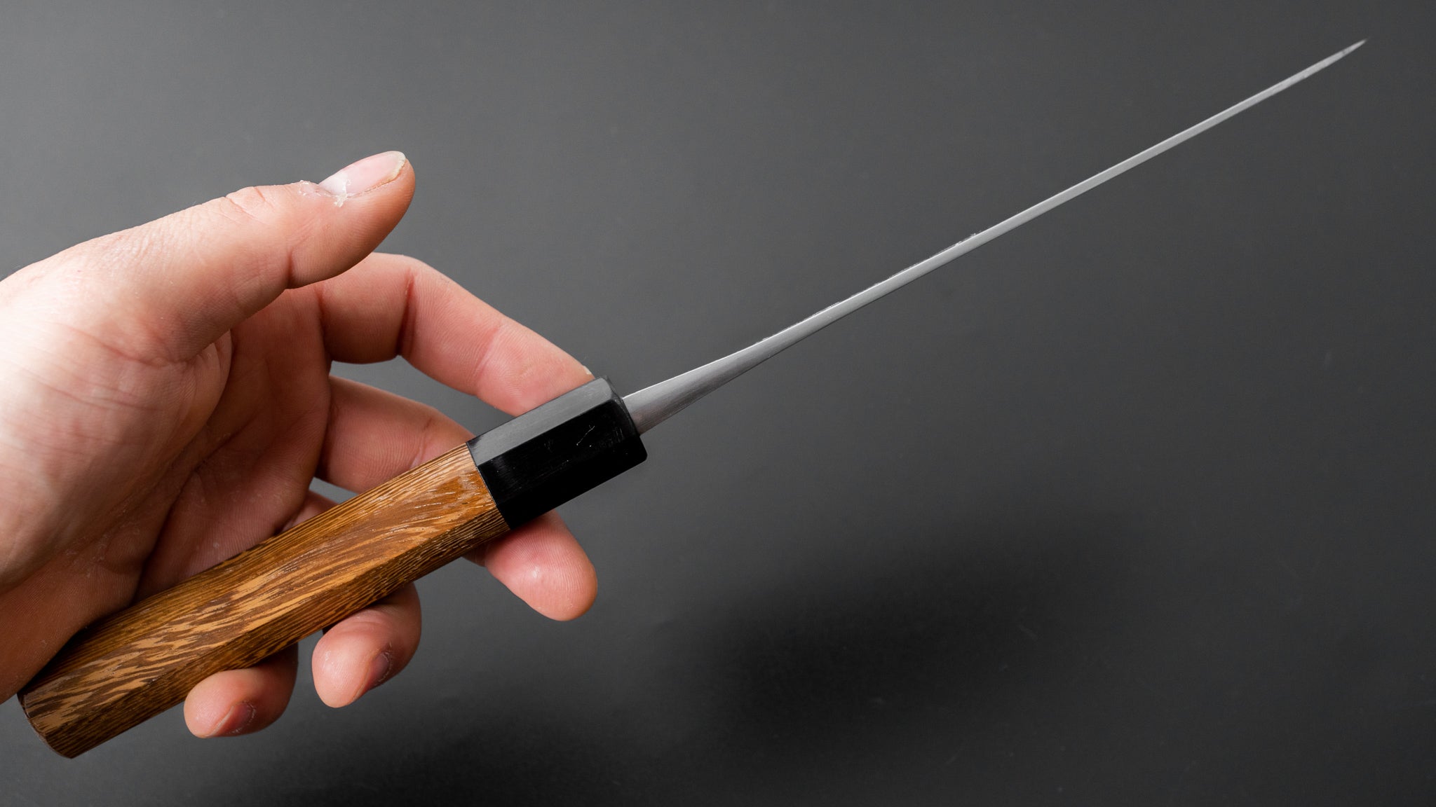 Jiro Tsuchime Wa Santoku 165mm Japanese Chef Knife with Taihei Tagayasan Handle (#362) - Perfect for Slicing, Dicing & Chopping Vegetables, Meat & Fish