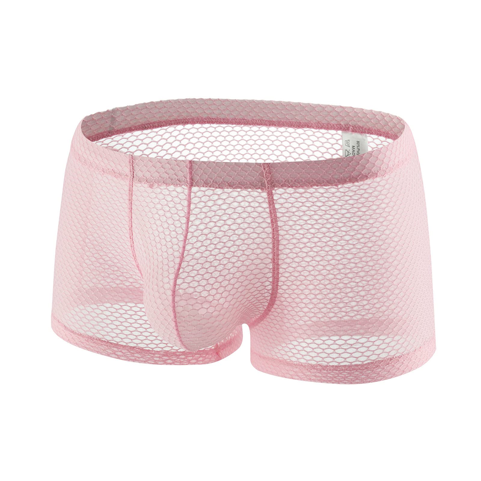 4-Pack Breathable Mesh Boxer Briefs for Men - Comfortable Sexy Underwear with Stretch Fit - Perfect for Daily Wear, Gym & Intimate Moments