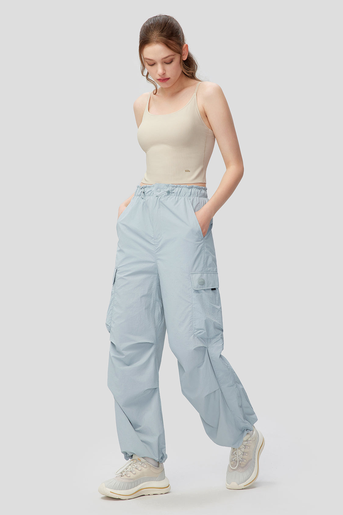 Women's Quick Dry Parachute Pants UPF 50+ Sun Protection - Lightweight Hiking Travel Yoga Outdoor Adventure Pants