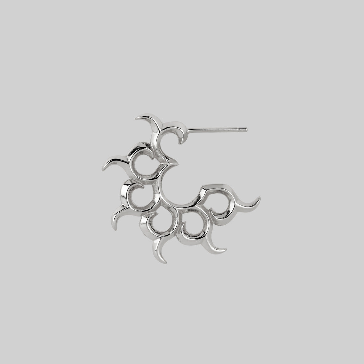 ANDROMEDA Pinwheel Hoop Earrings - Sterling Silver Dangle Earrings for Women | Trendy Geometric Jewelry Gift for Birthday, Party & Everyday Wear