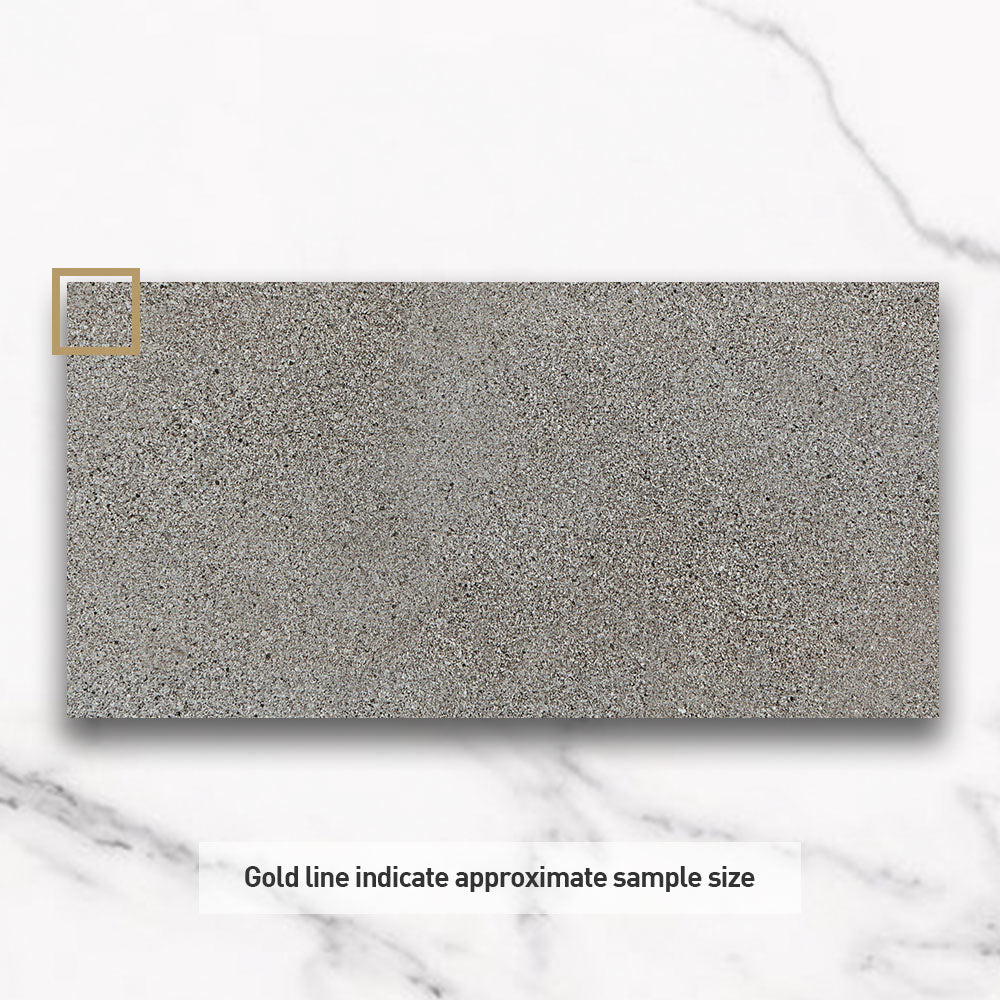 Audino Grey 600x1200mm Matte Porcelain Tile - Concrete Look Floor & Wall Tile for Modern Living Rooms, Kitchens & Commercial Spaces
