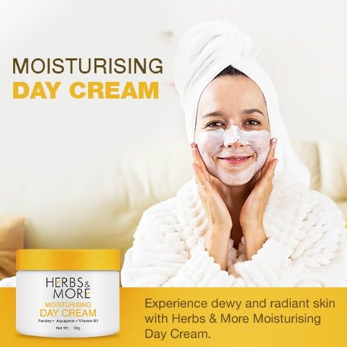 Herbs & More Vitamin Therapy Day Cream for Glowing Skin - Skin Tone Repair & Brightening Moisturizer | Daily Hydration for Radiant Complexion