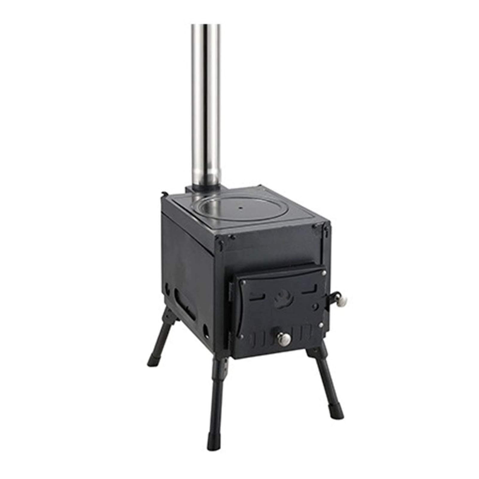 Best Portable Wood Burning Stove for Camping - Lightweight Cast Iron Tent Heater & Outdoor Cooking Stove | Perfect for Backpacking, Hunting, Emergency Survival & Off-Grid Adventures