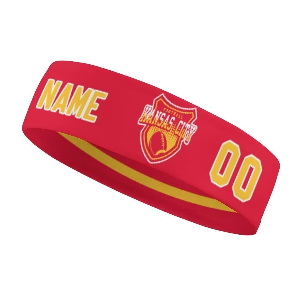 Custom Sweatband with Personalized Name & Number - Sports Headband for Men, Women & Youth - Breathable & Moisture-Wicking Headwear for Running, Basketball & Workouts - Perfect Gift for Sports Fans