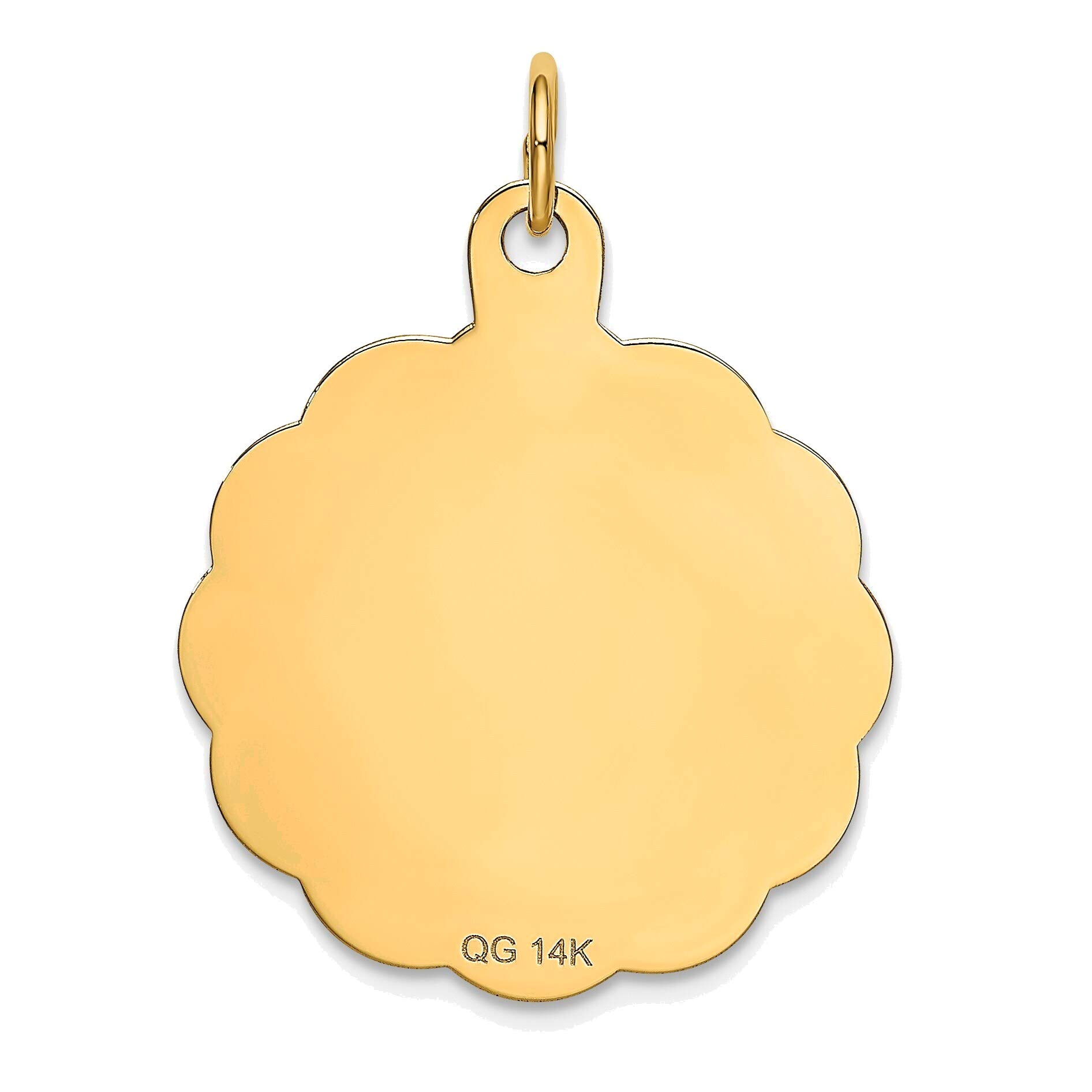 14K Yellow Gold Happy Birthday Disc Pendant Necklace - Elegant Personalized Jewelry Gift for Women, Birthday Celebration, Anniversary & Special Occasions