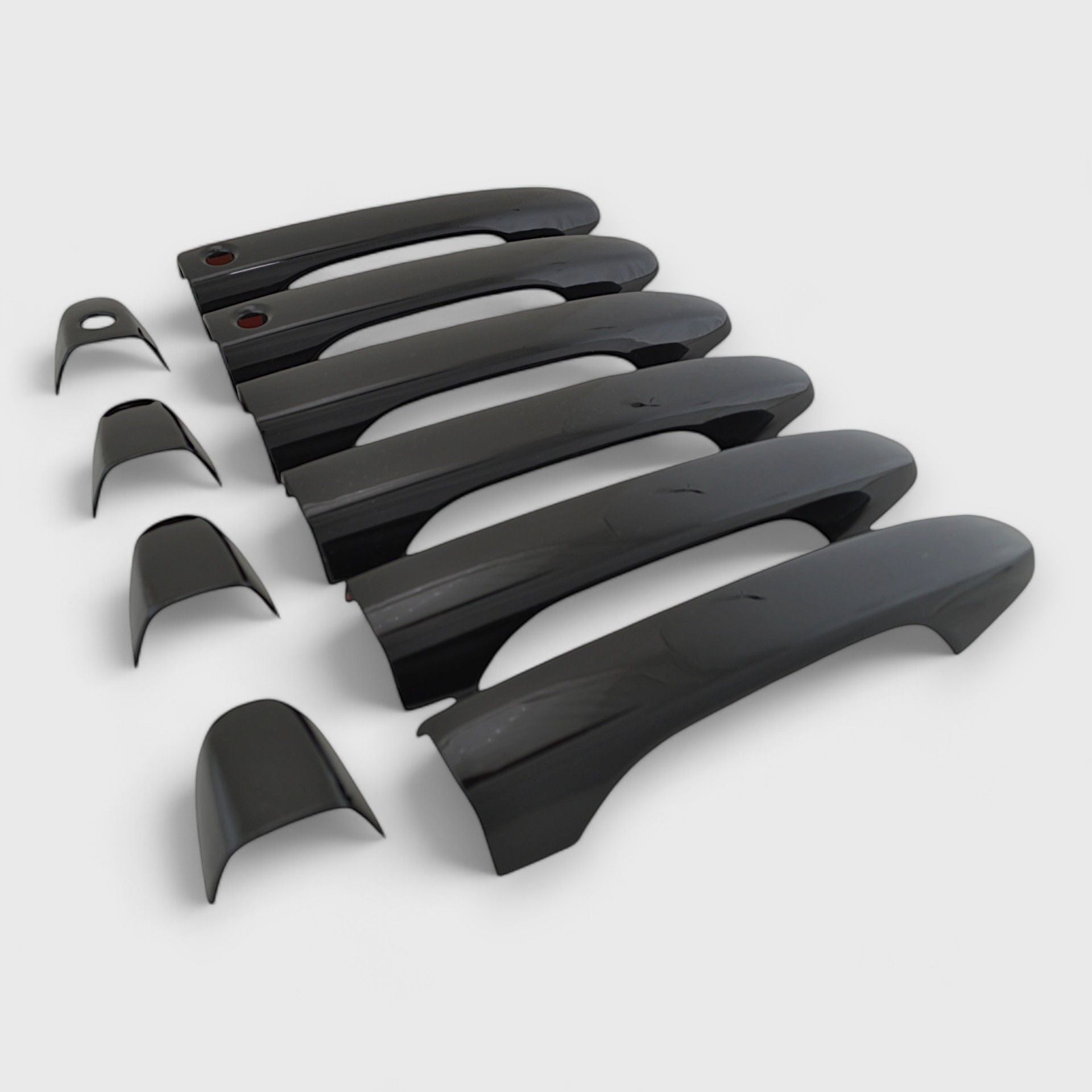 Gloss Black Chrome Delete Door Handle Cover for Cars - Compatible with Smart Key (Model DH6242BLK) | Upgrade Your Vehicle's Exterior Style for a Sleek, Modern Look