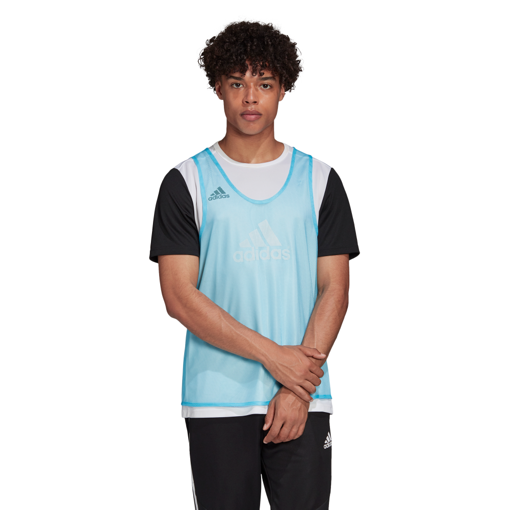 Adidas TRG 14 Training Bib - Breathable Soccer Practice Vest for Men & Women (Cyan) - Perfect for Team Sports, Gym Workouts & Outdoor Activities