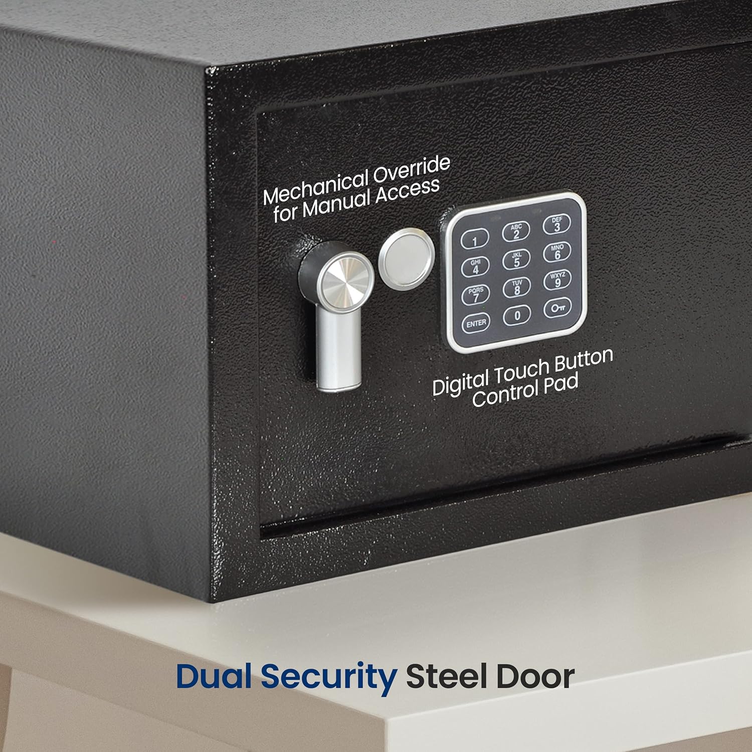 Digital Combination Safe Box - Secure Electronic Lock Box for Home, Office & Travel - Protect Valuables, Documents & Cash