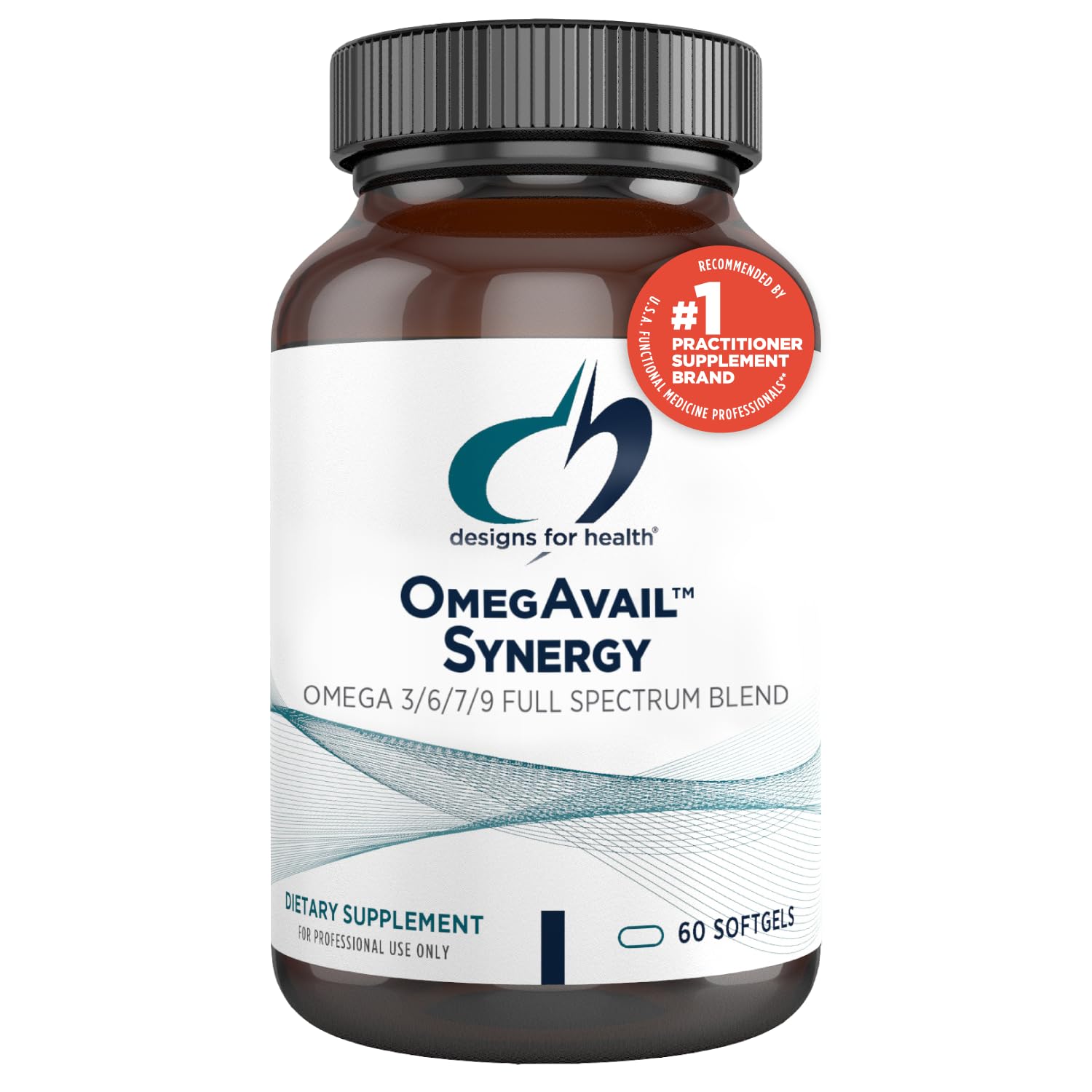 Designs for Health OmegAvail Synergy - Premium Omega 3-6-7-9 Complex for Adults with Borage, Macadamia & Fish Oil - Supports Heart, Brain & Joint Health - 60 Softgels - Perfect for Daily Wellness & Active Lifestyle
