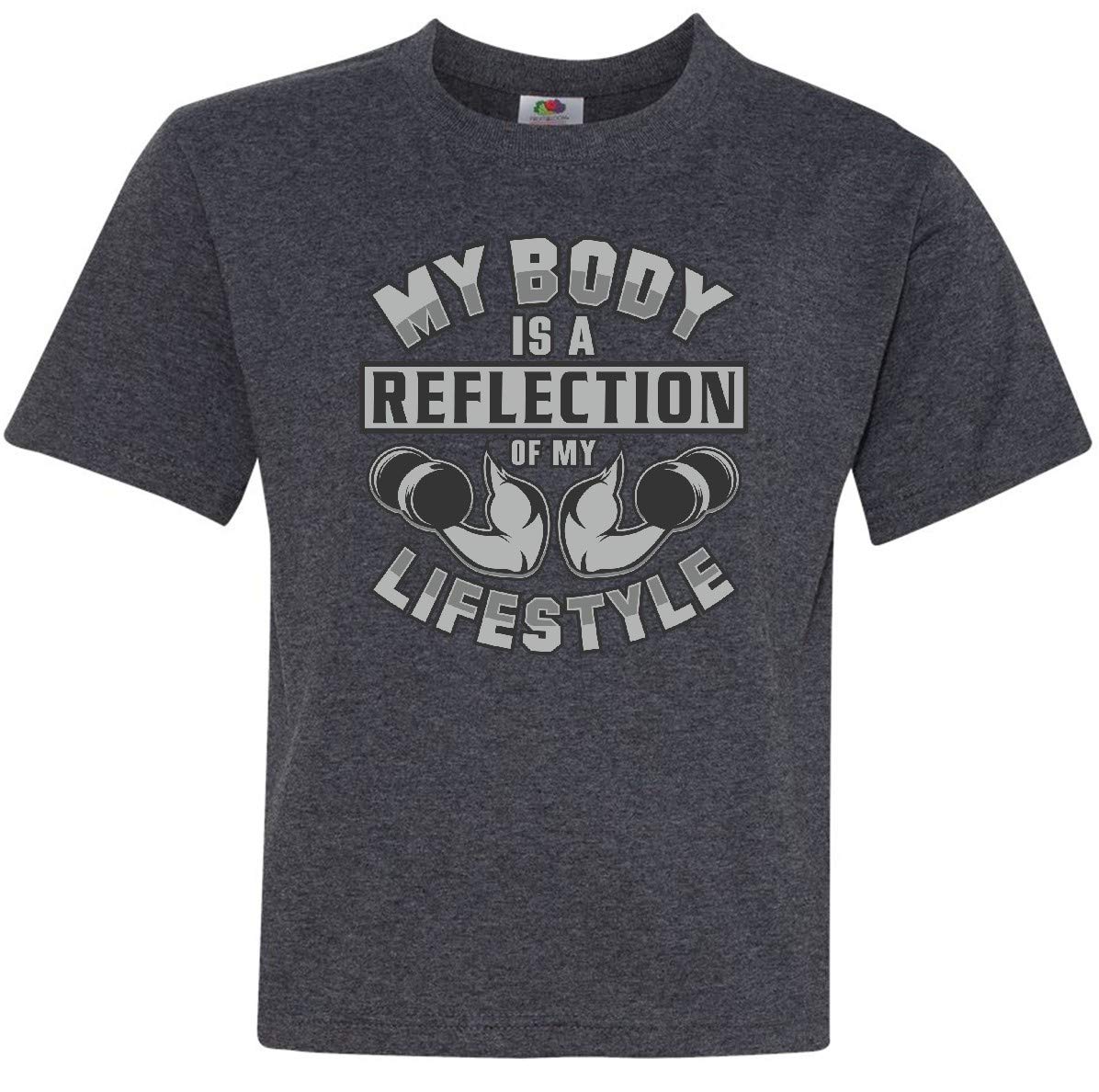 Inktastic Workout Fitness Exercise Apparel Youth T-Shirt - Comfortable Gym & Training Activewear for Teens & Kids - Perfect for Running, Yoga & Sports Activities