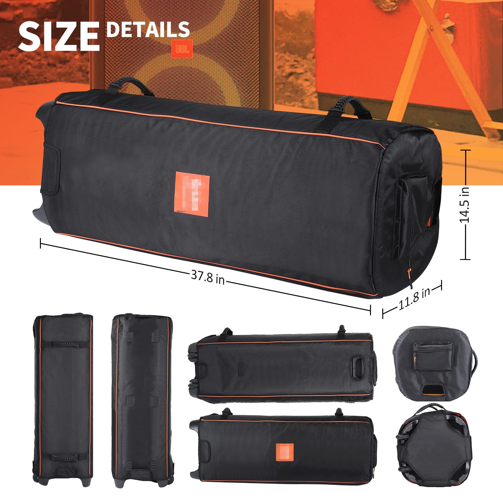 JBL PartyBox 1000 Speaker Travel Case - Durable Portable Carry Bag Backpack for JBL PartyBox Series Speakers - Perfect for Travel, Outdoor Parties & Events