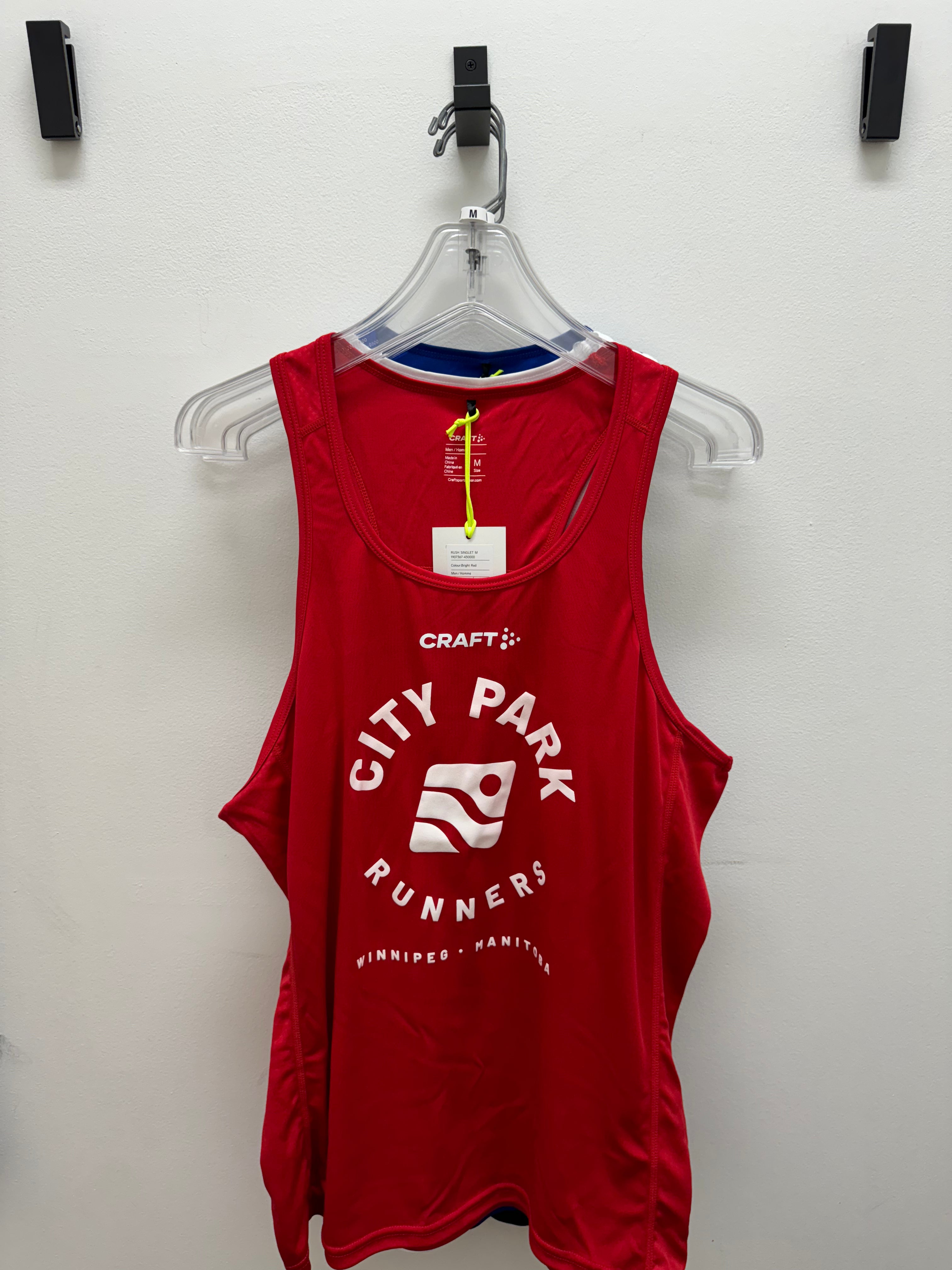 Men's Craft X City Park Runners Singlet - Lightweight Running Shirt for Men, Breathable Athletic Top for Jogging & Training - Perfect for Outdoor Workouts, Gym Sessions & Marathon Events