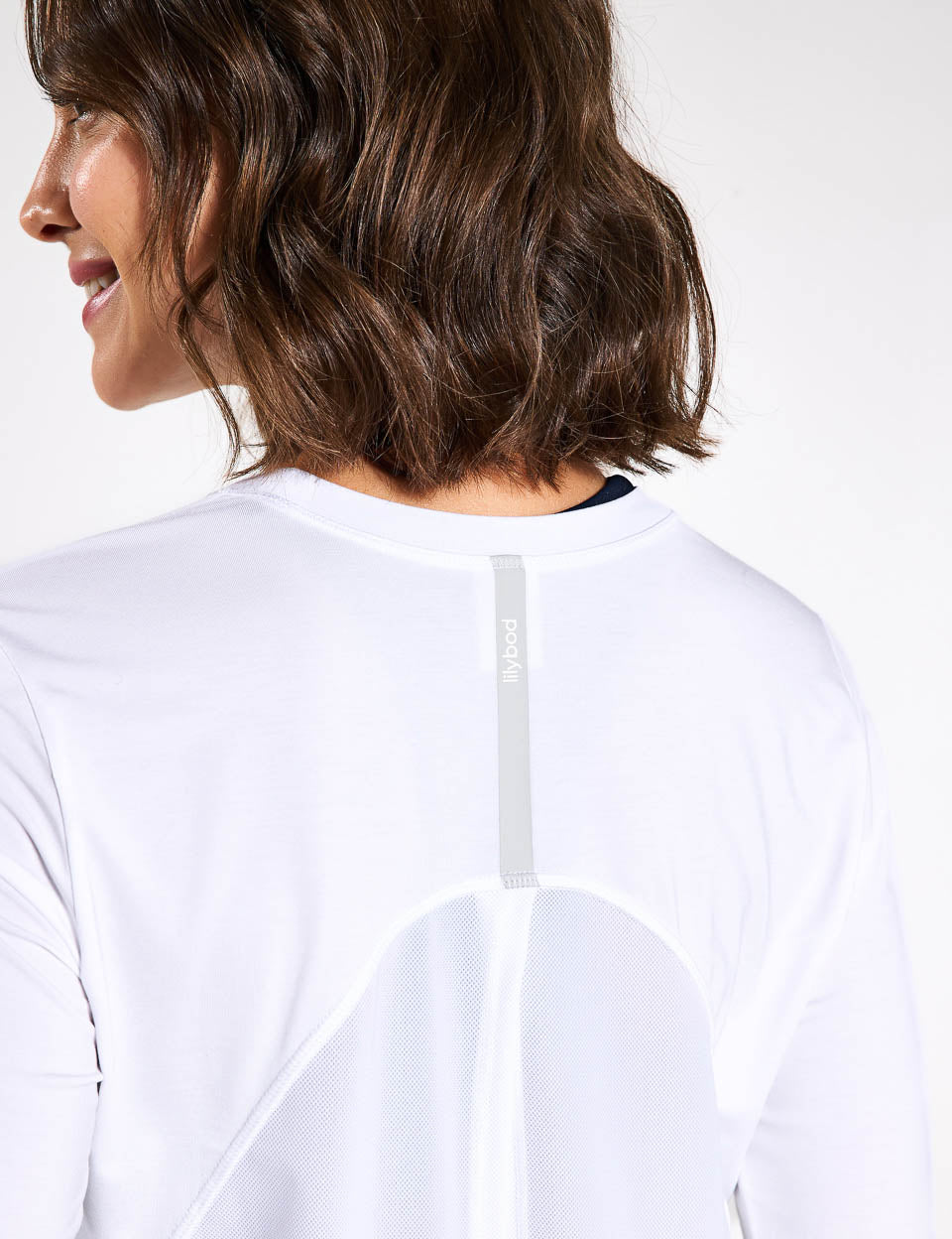 Kendall Women's Long Sleeve T-Shirt - Soft Cotton Basic Top in White | Perfect for Casual Wear, Layering & Everyday Outfits