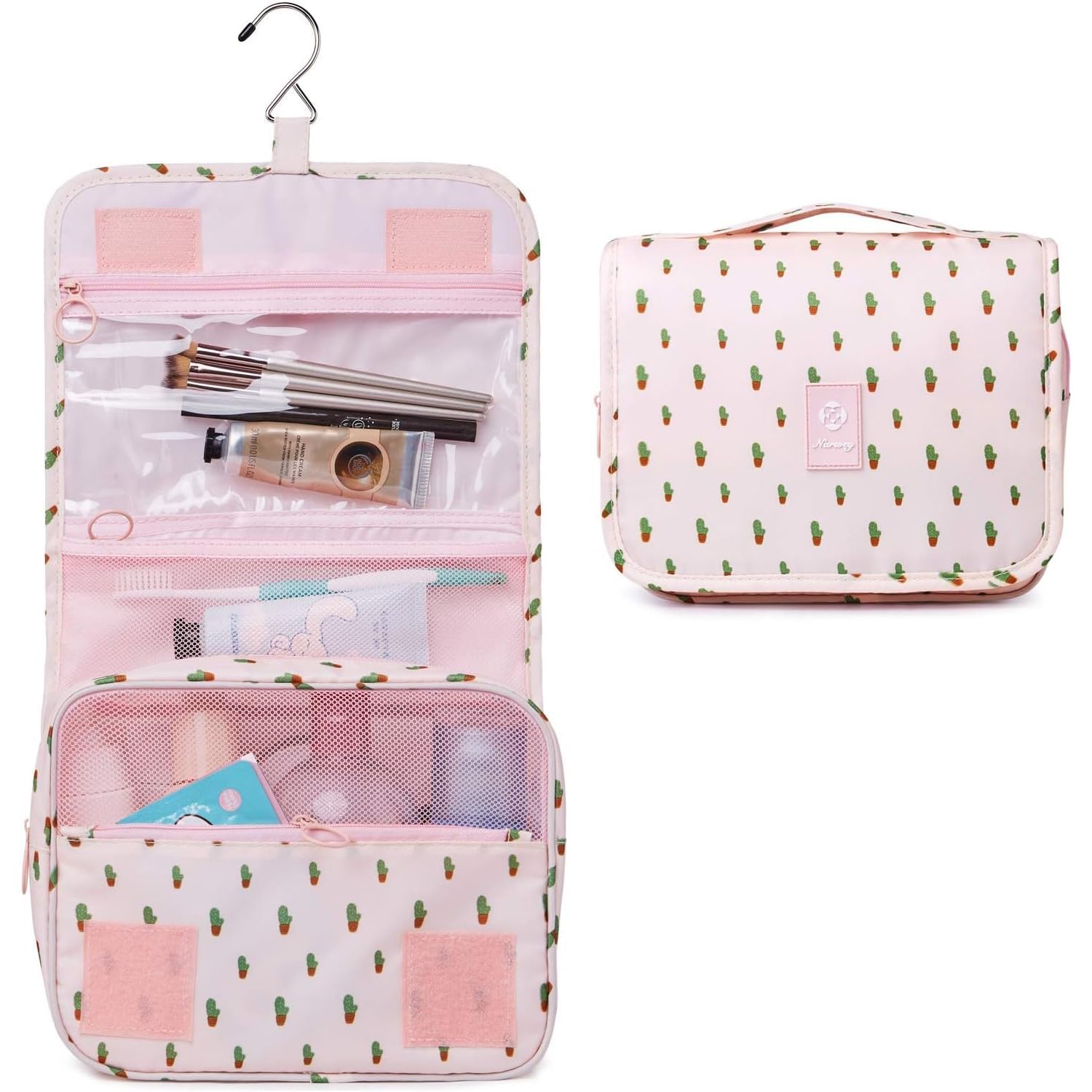 Waterproof Hanging Toiletry Bag for Travel - Cosmetic & Makeup Organizer for Women, Girls & Kids - Perfect for Camping, Gym & Airplane Trips