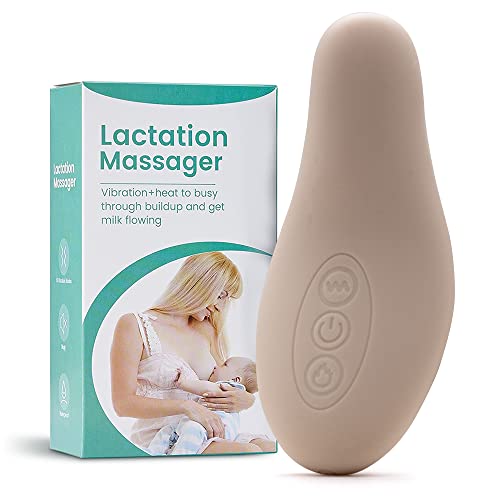 **Heated Lactation Massager for Breastfeeding – Soft & Warming Breast Pump Massager to Relieve Clogged Milk Ducts & Improve Milk Flow – Perfect for Nursing Moms & Postpartum Care**