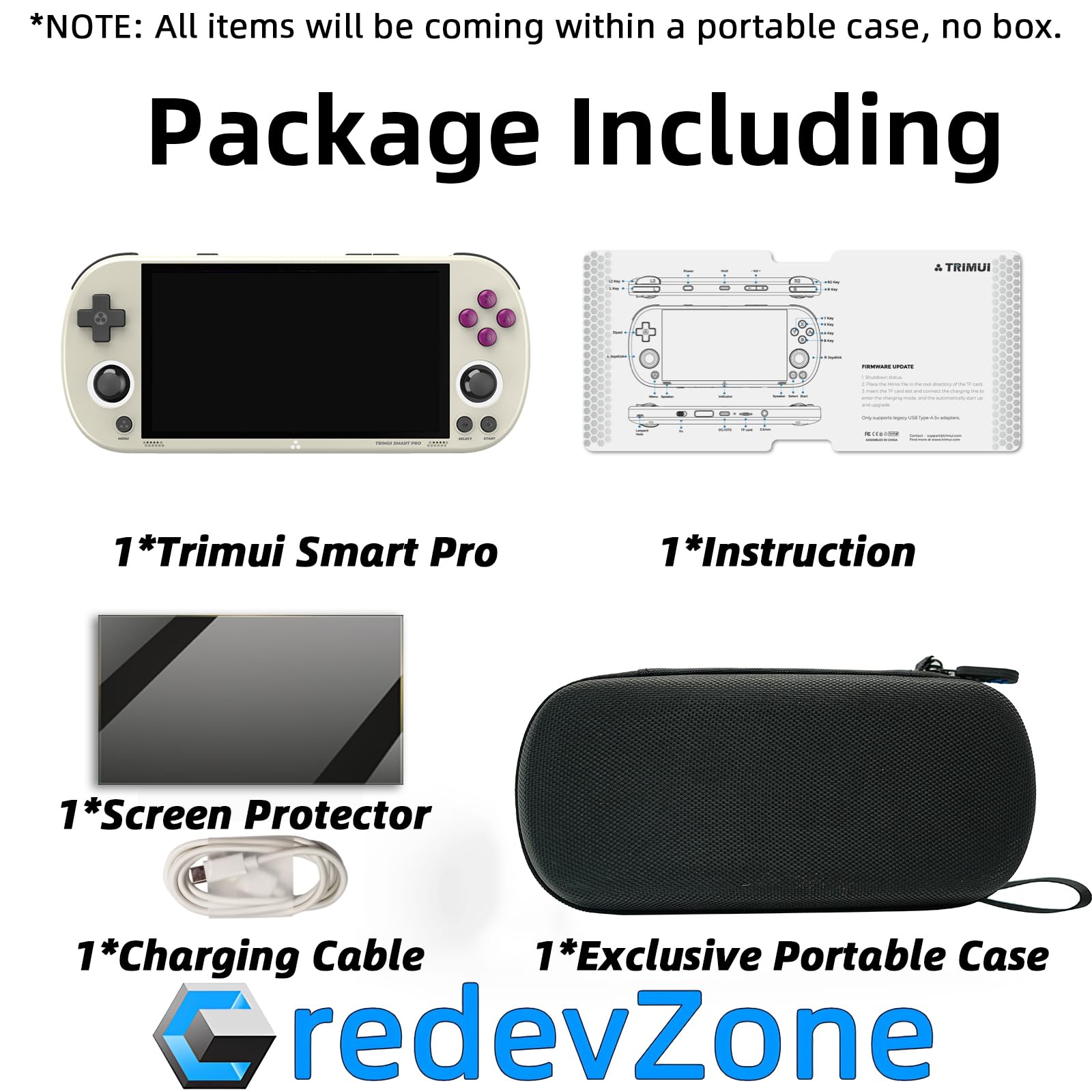 Trimui Smart Pro 5-inch Portable Retro Game Console - Handheld Gaming System with 64GB Storage, Rechargeable Battery & Classic Games - Perfect for Travel, Commuting and Retro Gaming Enthusiasts
