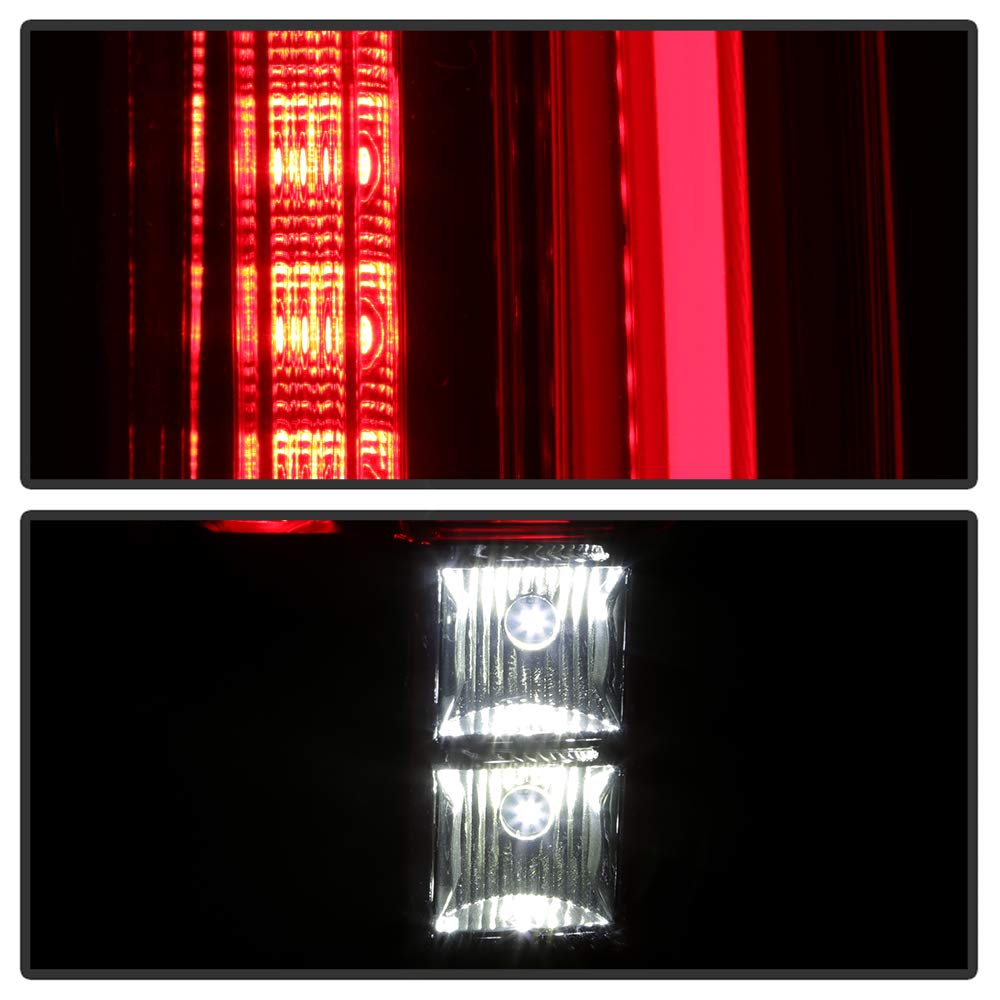 High-Quality Aftermarket LED Tail Lights for 2007-2014 Cadillac Escalade - Black 2-in-1 Design | Perfect for Night Driving & Custom Car Upgrades