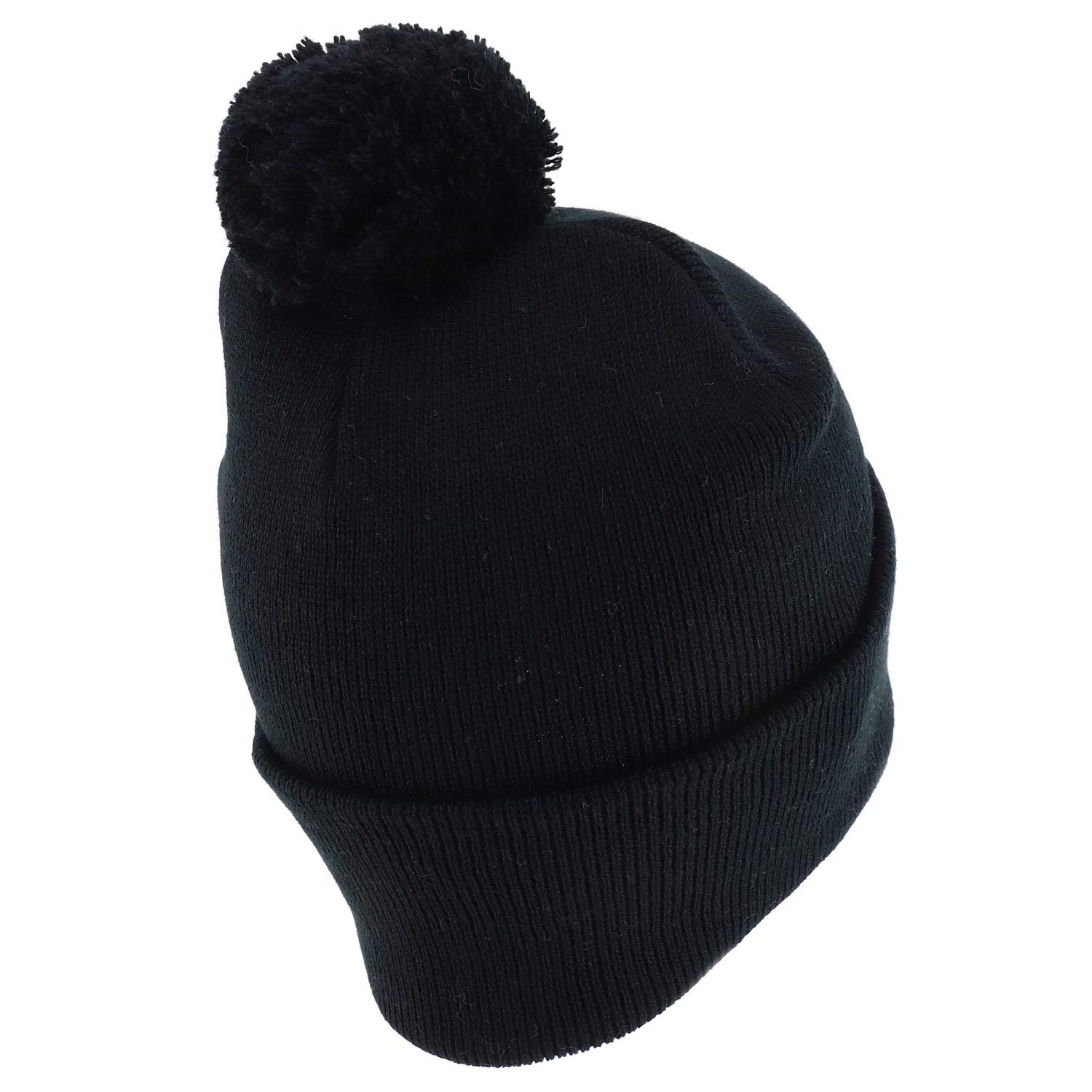 Cozy Solid Pom Pom Winter Beanie - Soft & Stretch Knit Hat for Women & Men - Perfect for Cold Weather, Outdoor Activities & Fashion Accessories