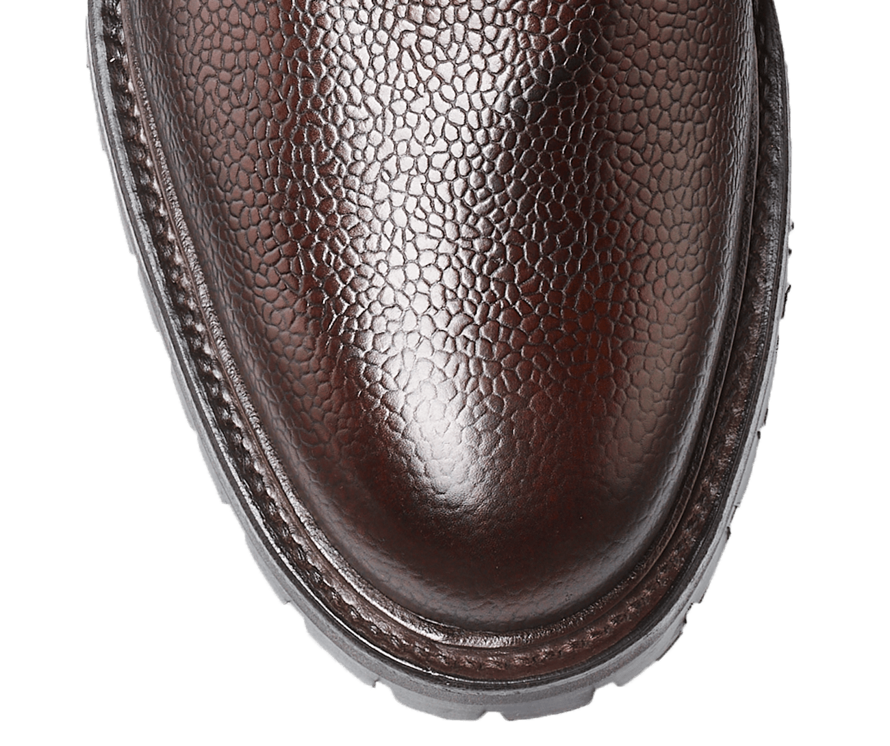 Premium Glencoe Dark Brown Scotch Grain Leather Belt - Classic & Durable for Men's Fashion | Office, Casual & Formal Wear