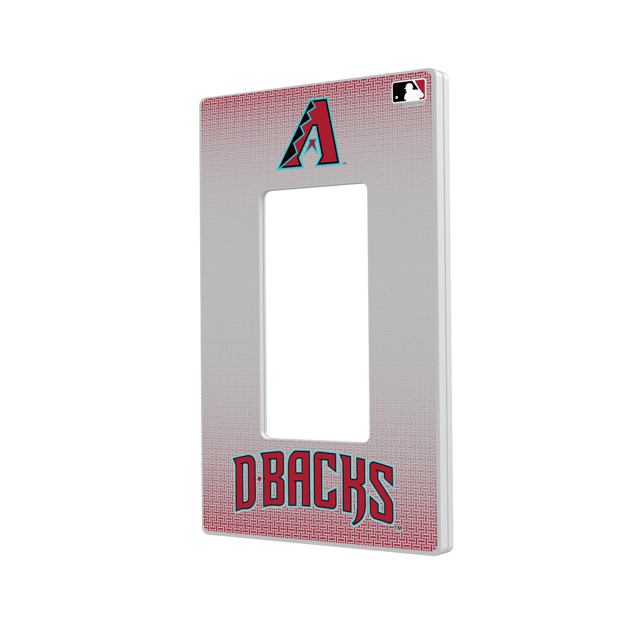 Arizona Diamondbacks Hidden Screw Light Switch Cover Plate - Decorative Linen Finish for Bedroom, Living Room, and Office