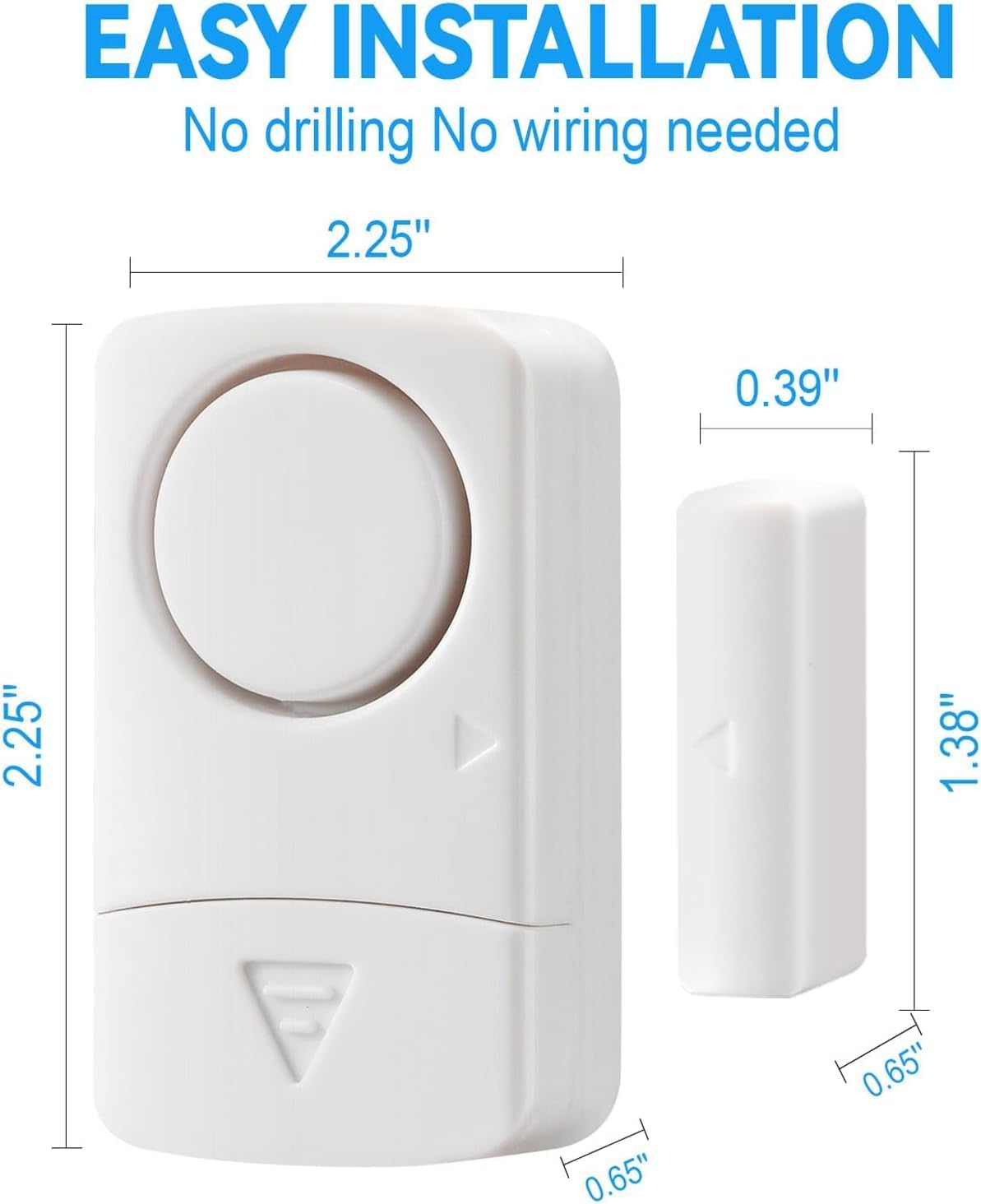 120DB Door Window Alarm Sensor for Home & Pool Safety, Kids Protection, Ideal for Windows, Doors, and Patio Security