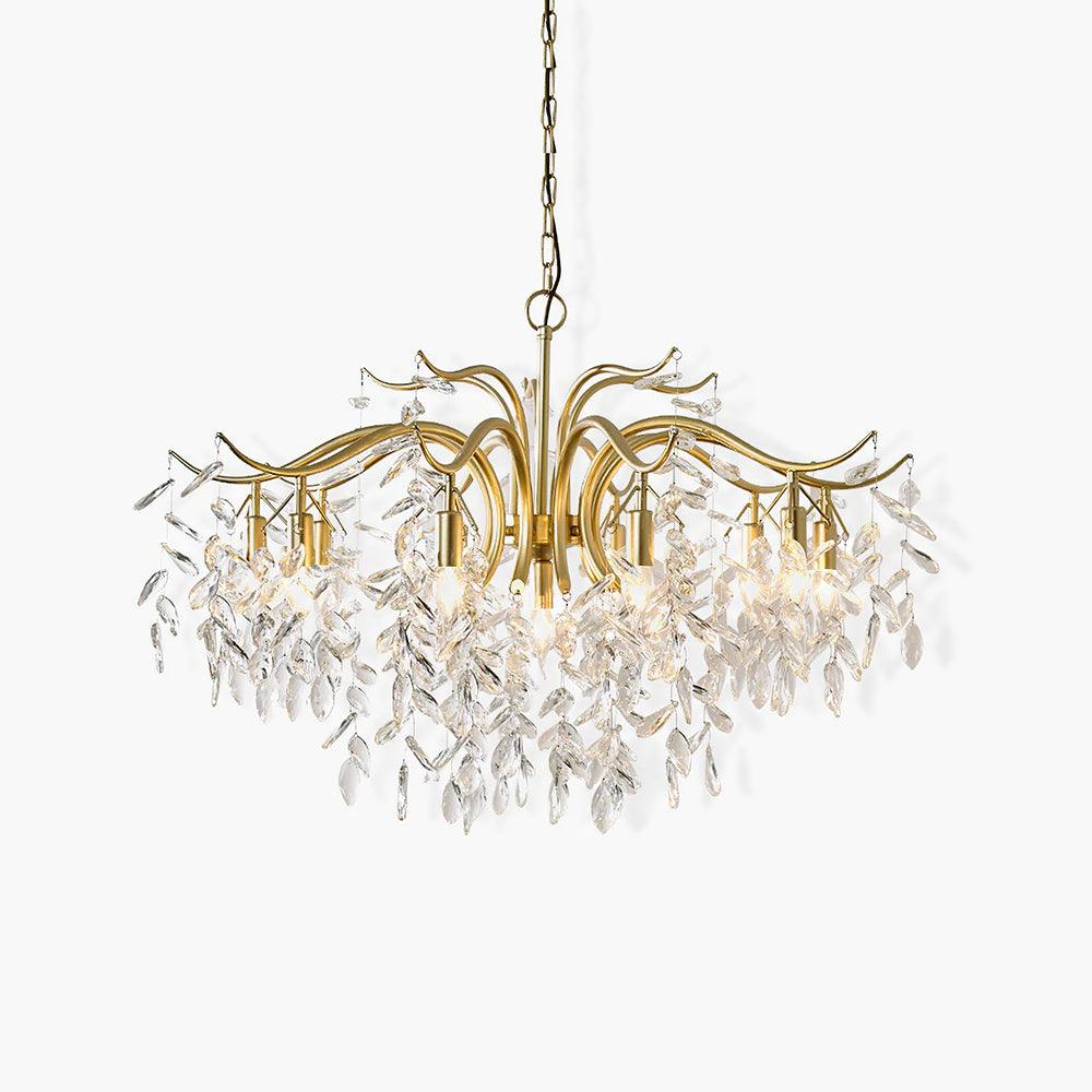Dorale Chandelier - Elegant Crystal Ceiling Light Fixture for Dining Room, Living Room & Bedroom | Modern Home Decor Lighting