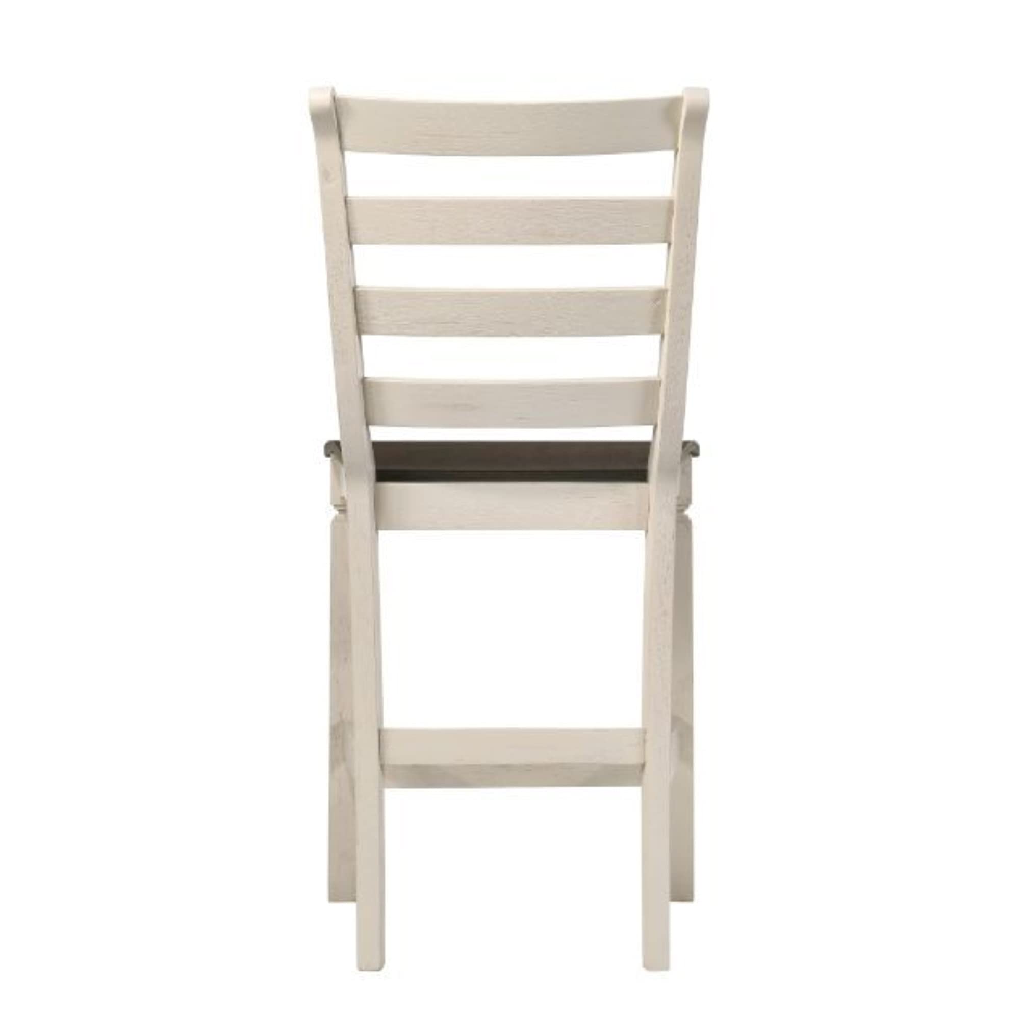 Versatile Dining Table with Storage Cabinet & Open Shelves - Oak & Antique White Finish | Kitchen Server with Wine Storage | Counter Height Chairs & Backless Stool | Perfect for Small Spaces, Dining Rooms & Entertaining Guests
