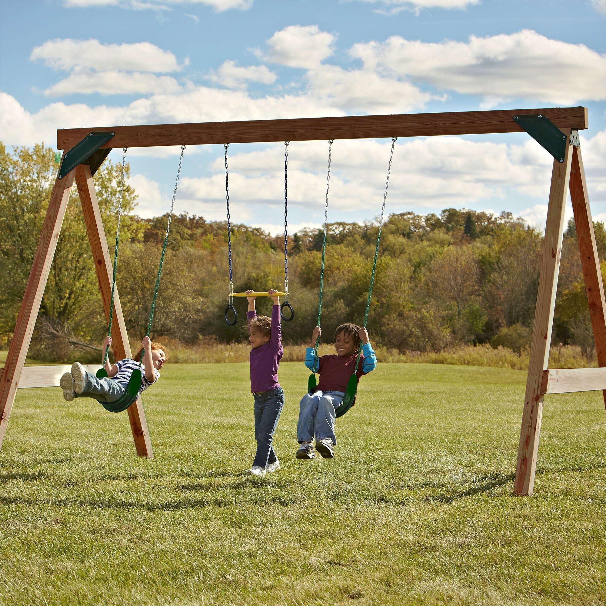 Swing-N-Slide Scout Custom DIY Play Set Hardware Kit (Wood Not Included) - Brown - Perfect for Backyard Playgrounds, Kids Outdoor Activities & DIY Swing Sets