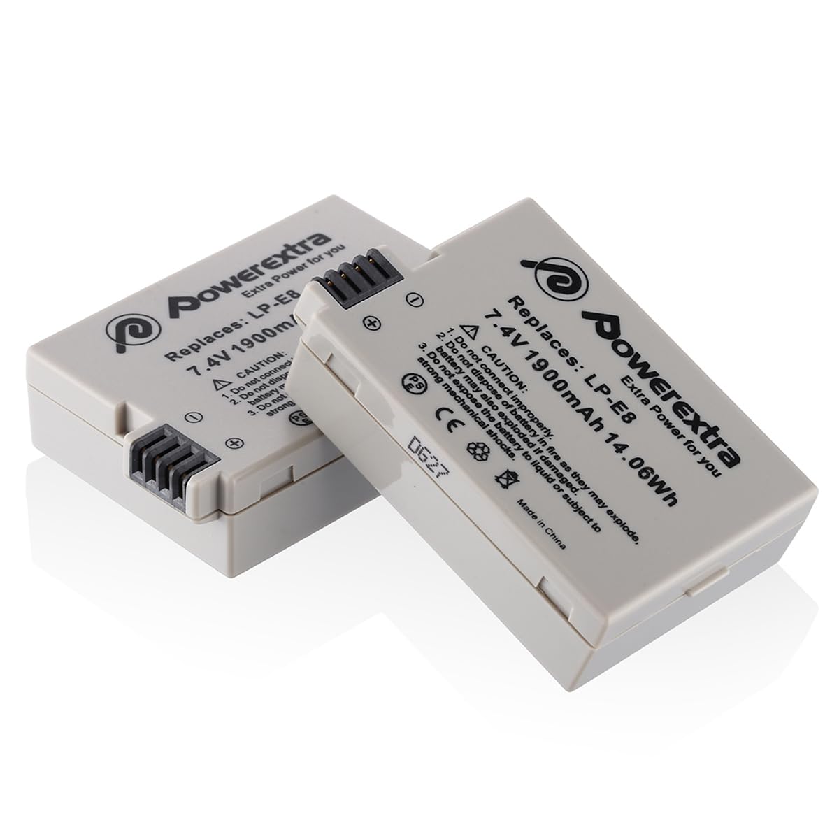 2 Pack Genuine Canon LP-E8 Replacement Batteries for Canon Cameras - Perfect for Travel, Photography & Professional Use