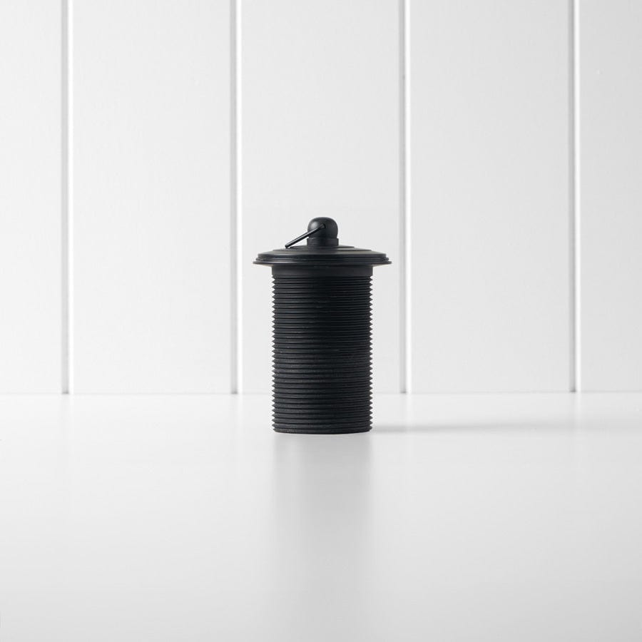 Black Matte Plug and Waste - Durable Kitchen Sink Stopper for Bathroom, Laundry & Utility Sinks - Perfect for Home Renovation and DIY Projects