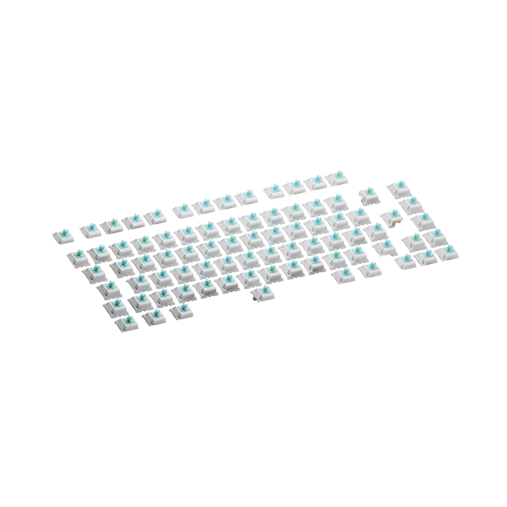 Glorious Lynx Tactile Switches - MX Style Mechanical Keyboard Switches (75-Pack, ISO Layout) - Perfect for Gaming, Typing & Custom Keyboard Builds