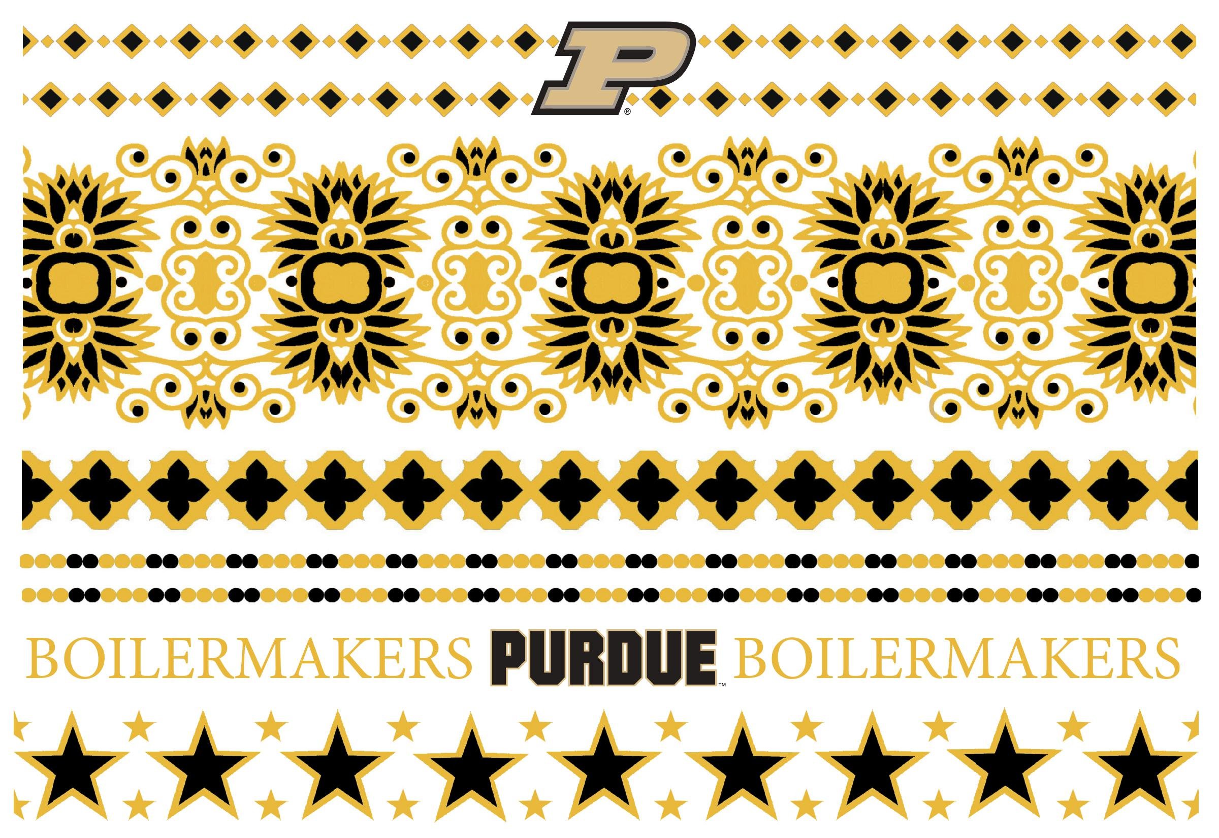 Purdue Boilermakers Temporary Tattoos - Gold & Black Team Spirit Jewelry for Game Day, Tailgating & Fan Events - NCAA College Football Accessories